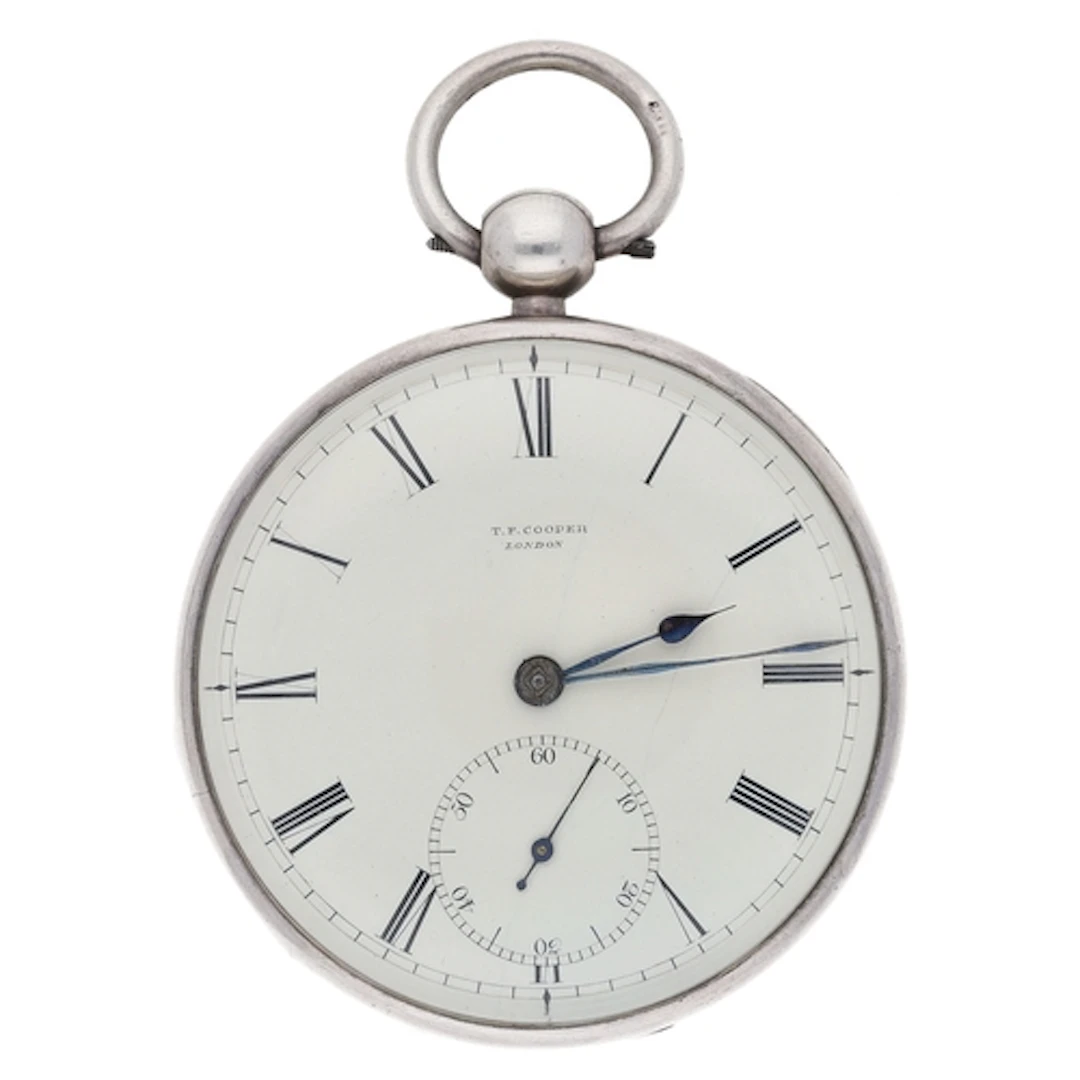 T.F. Cooper, London - George IV silver duplex pocket watch, ...