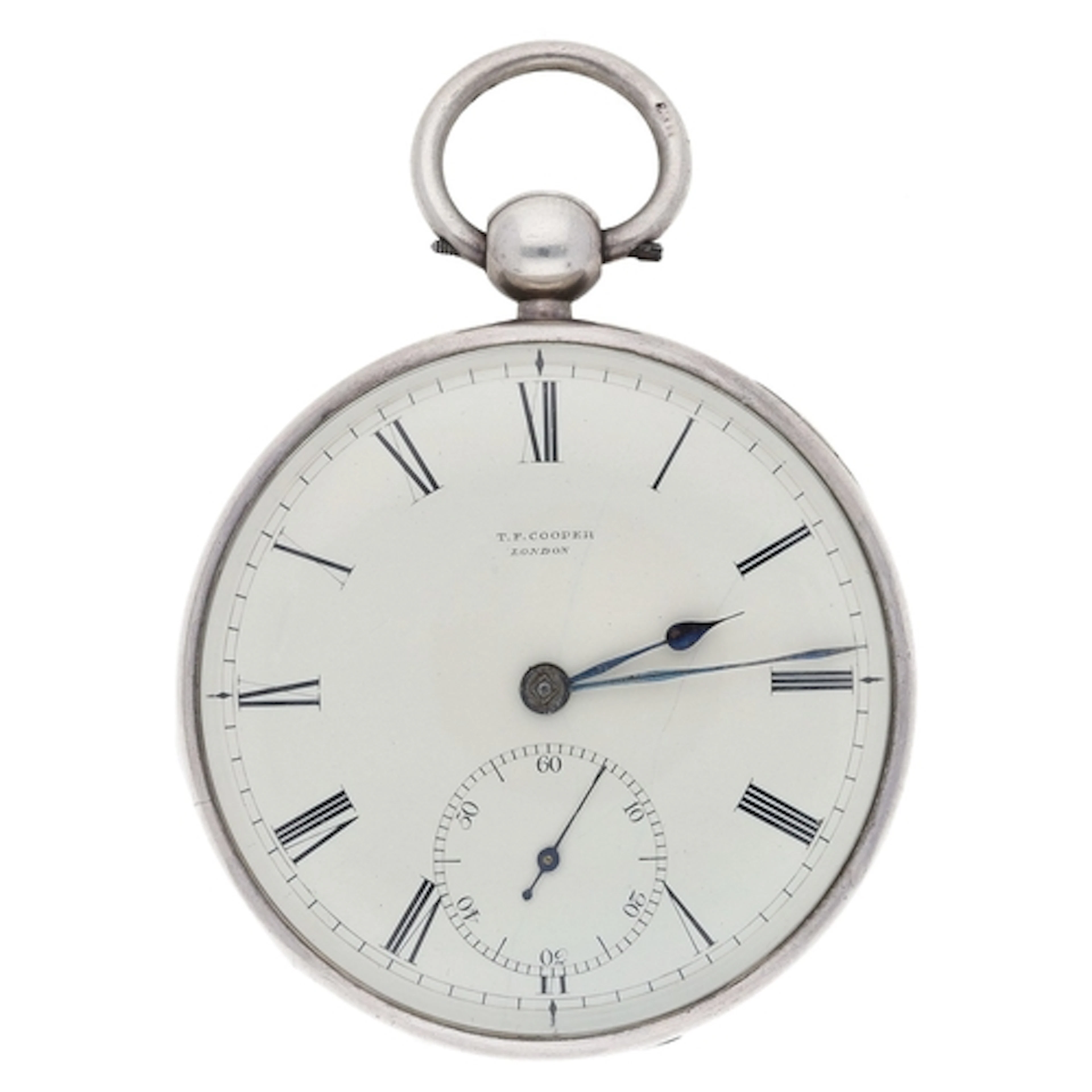 T.F. Cooper, London - George IV silver duplex pocket watch, ...