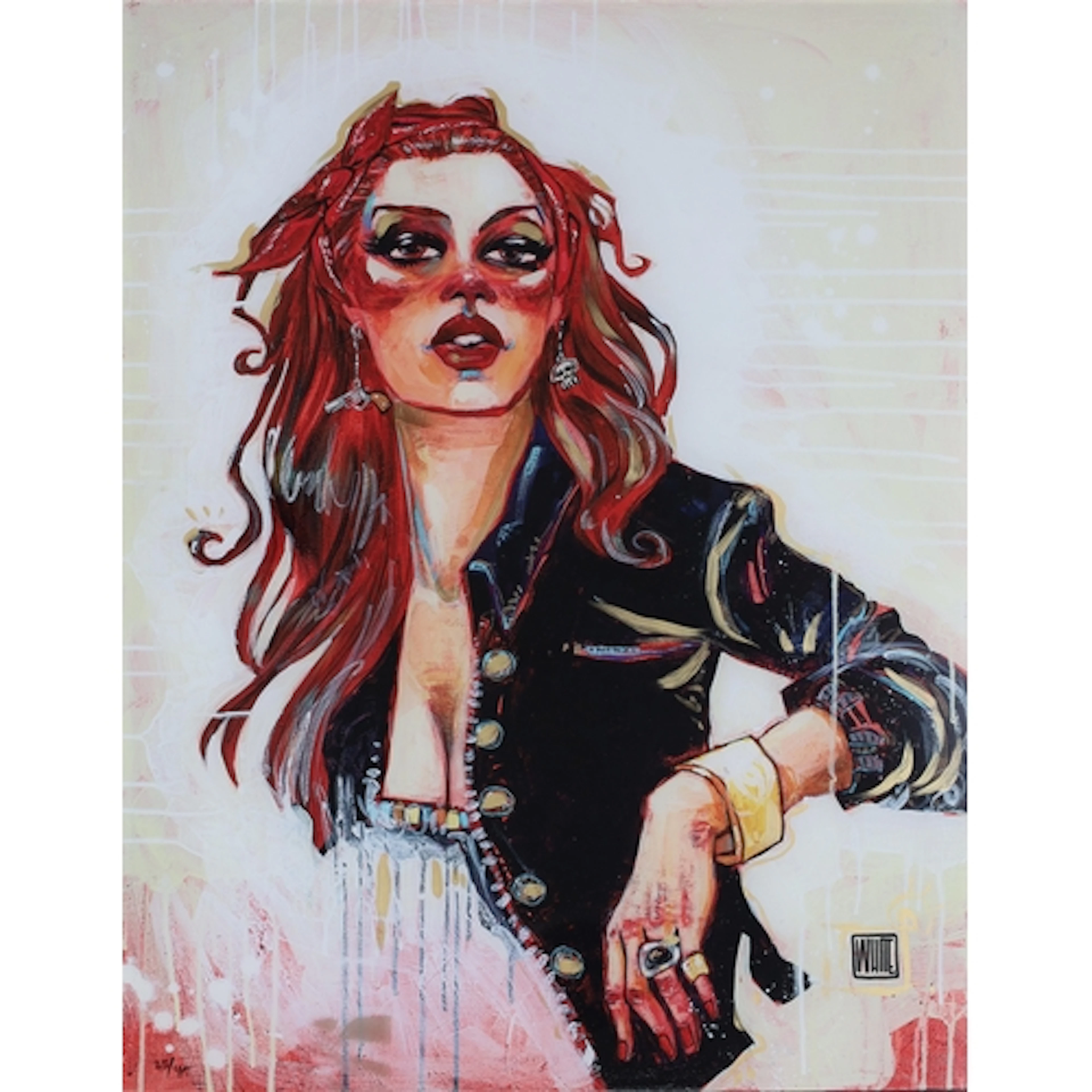 Todd White (b.1969) - “English Girls are mean”, signed, Whit...