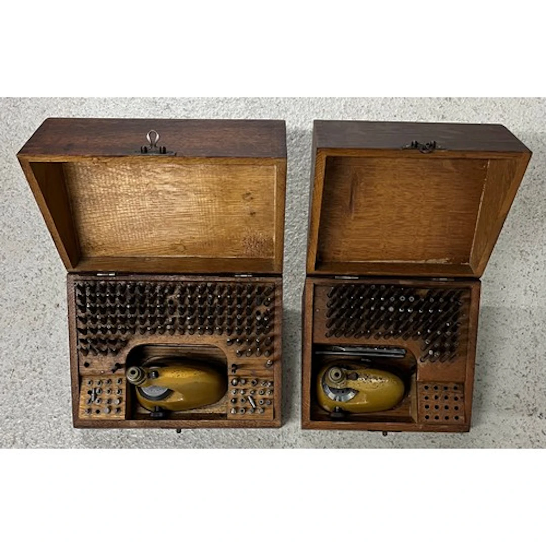 Boxed staking tool; with another part set for spares...