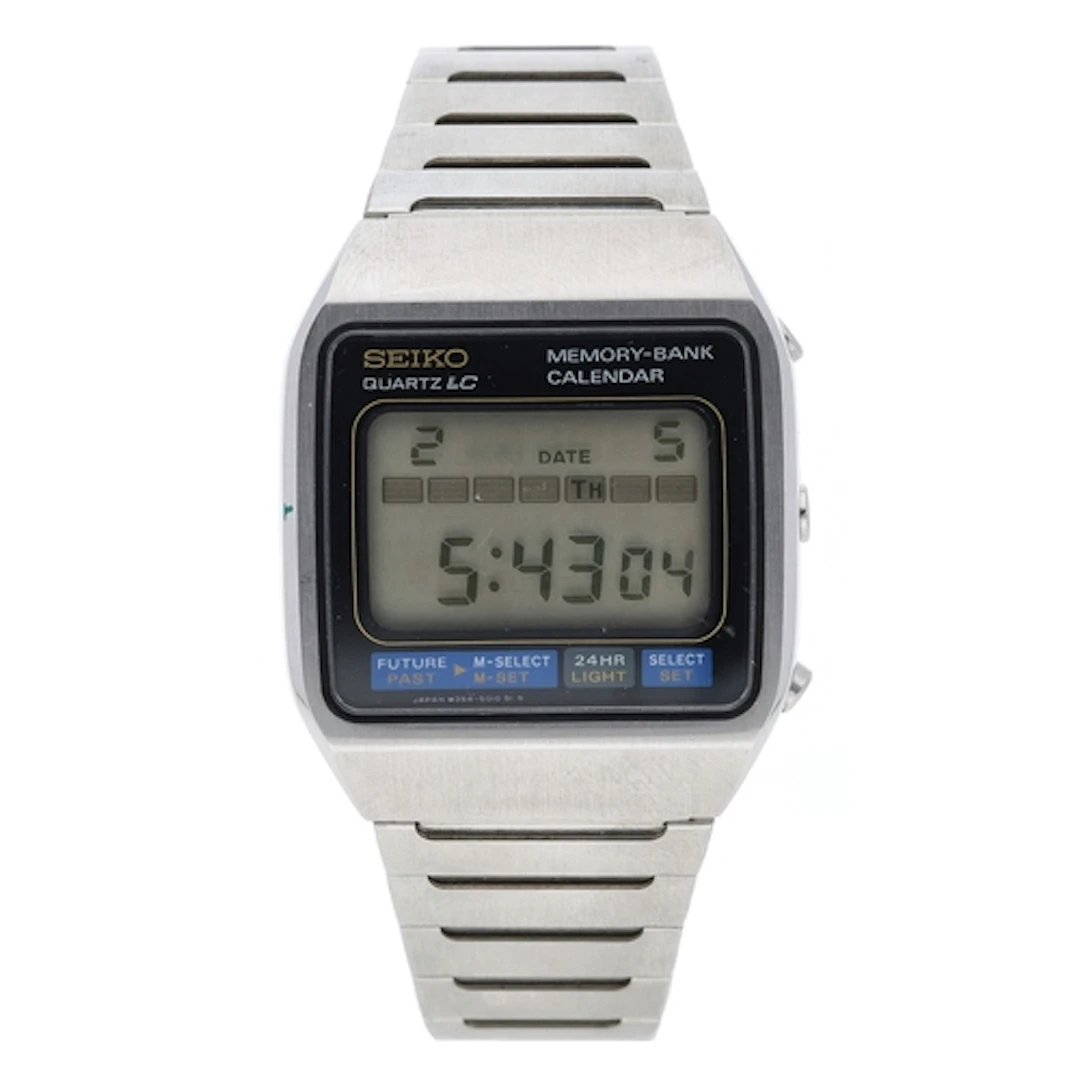 Seiko Quartz LC Memory-Bank Calendar 'James Bond Moonraker' ...