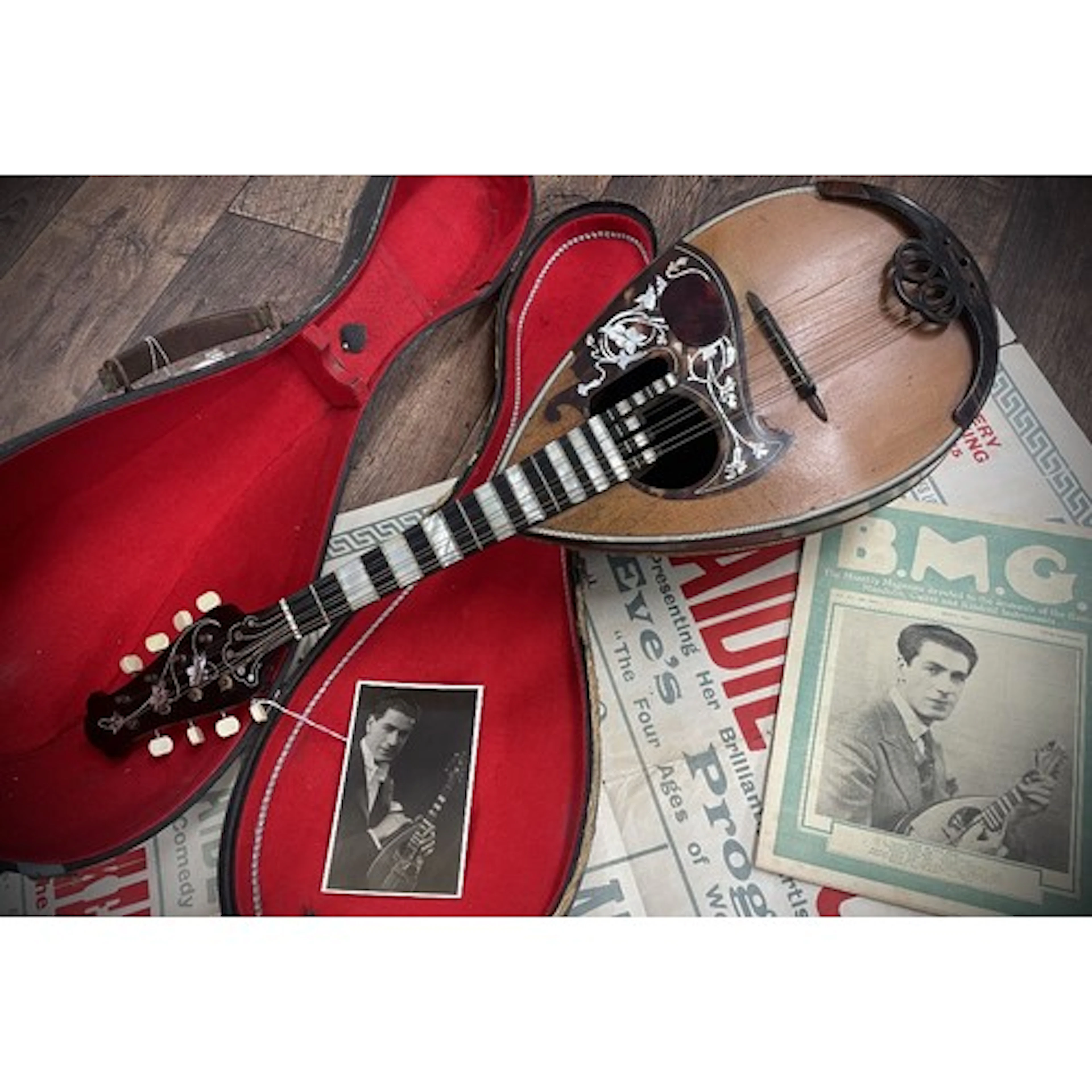 Fine Neapolitan mandolin labelled Luigi Oliveto, Fabricante ...