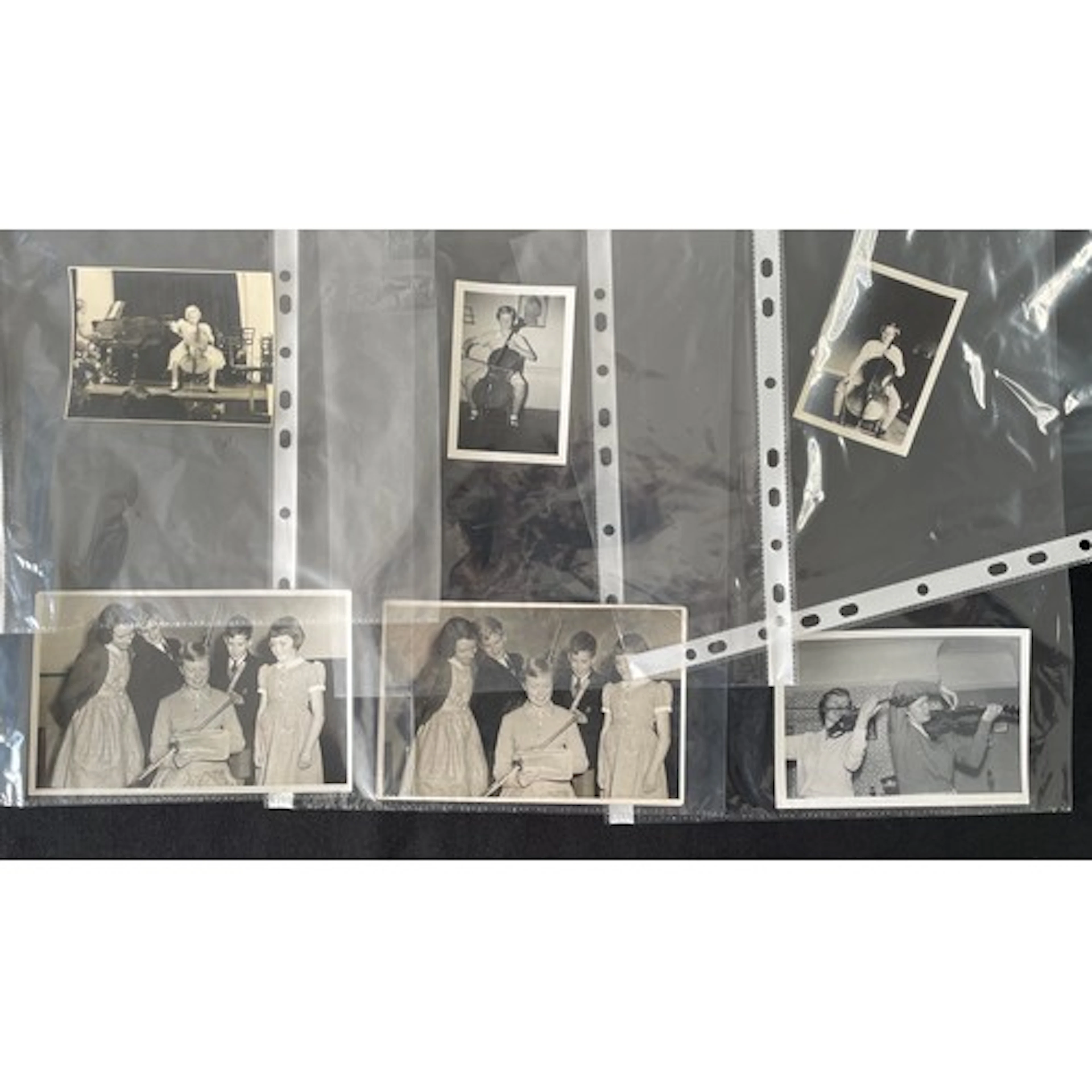 Photographs - including a young Jacqueline du Pré posing whi...