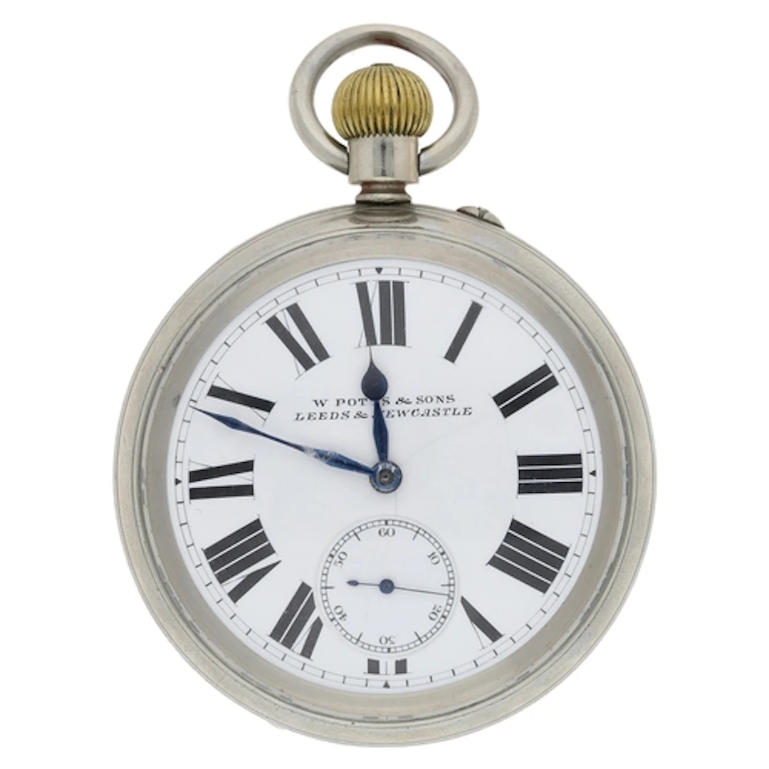 W. Potts & Sons, Leeds & Newcastle, nickel cased lev...