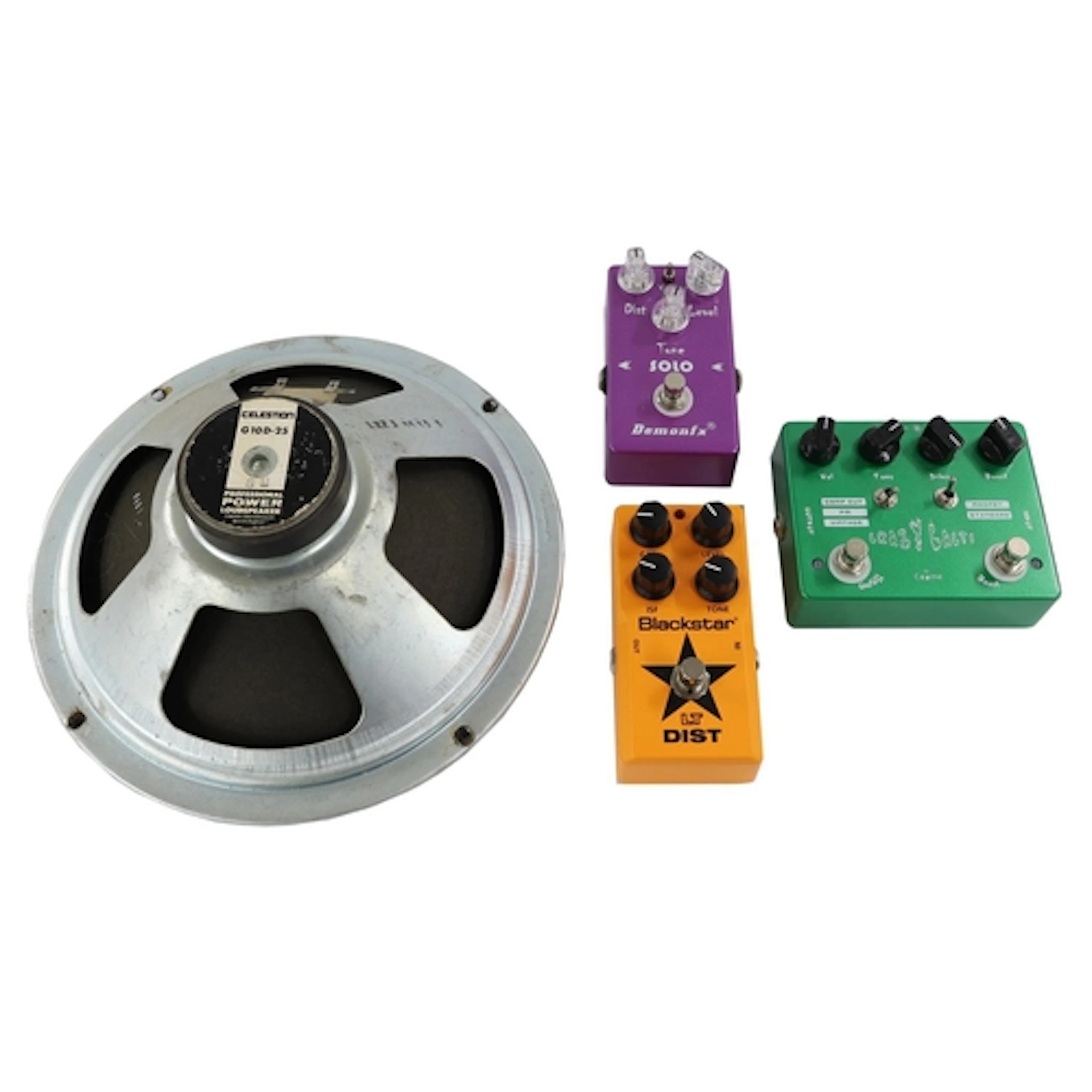 Blackstar LT Dist guitar pedal; together with a Caline CP-20...