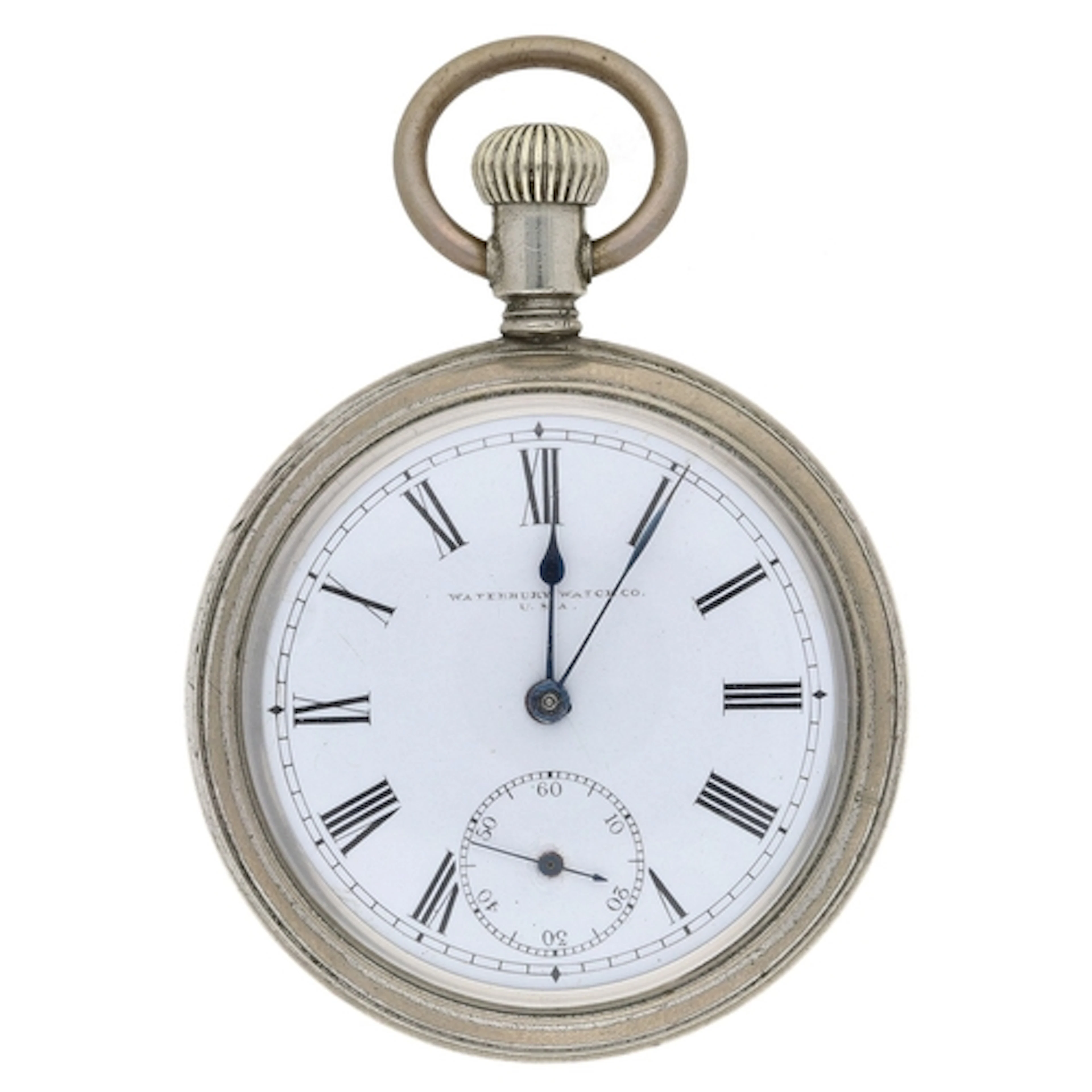 Waterbury Watch Co. 'The Trump' Series I duplex nickel cased...