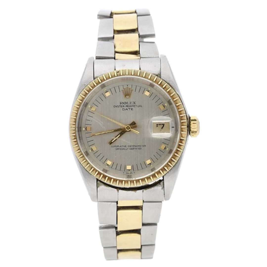 Rolex Oyster Perpetual Date gold and stainless steel gentlem...