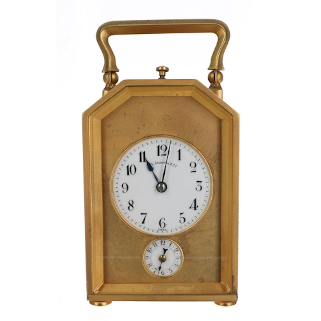 French repeating alarm carriage clock by Charles Hour retail...