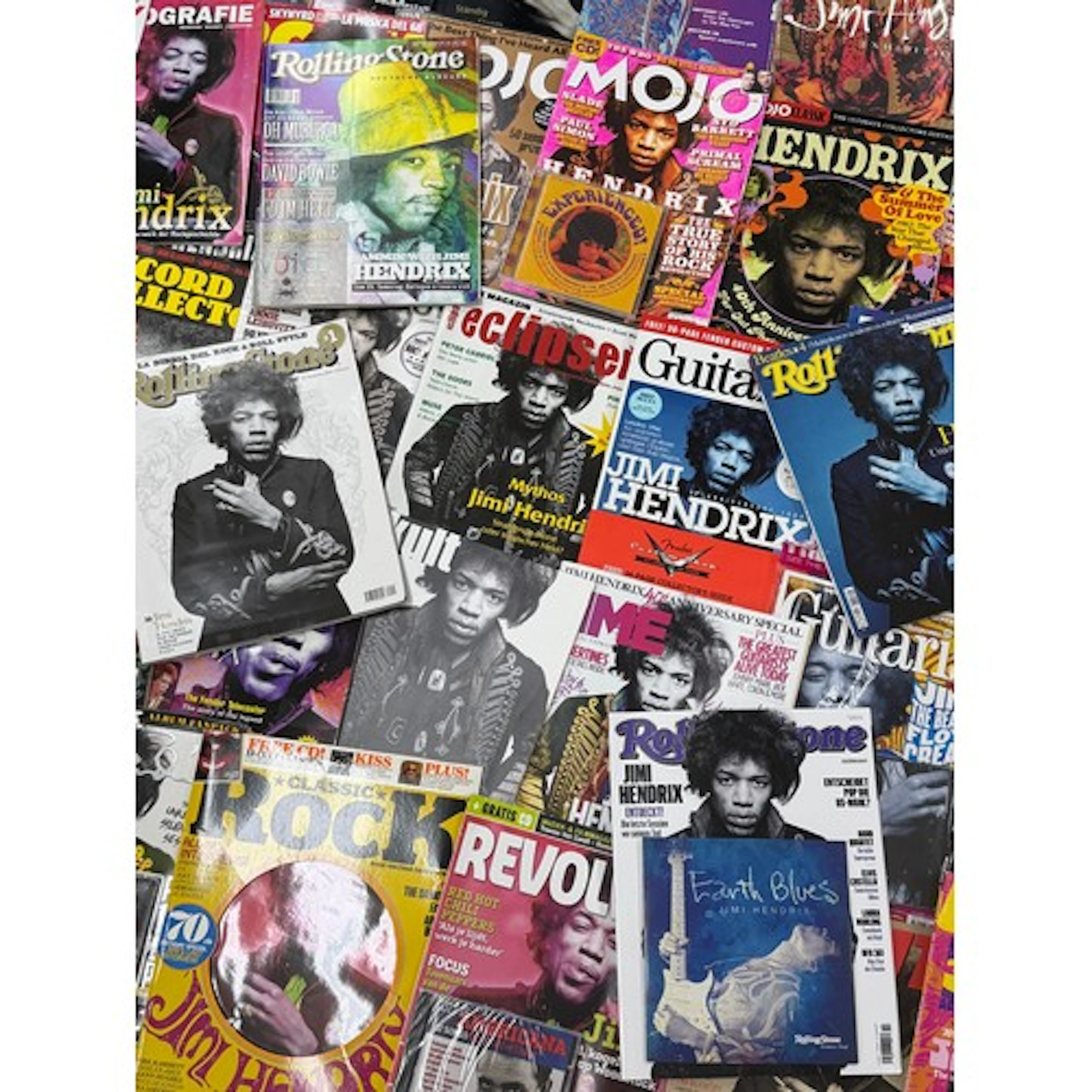 Jimi Hendrix – collection of approximately forty popular mag...