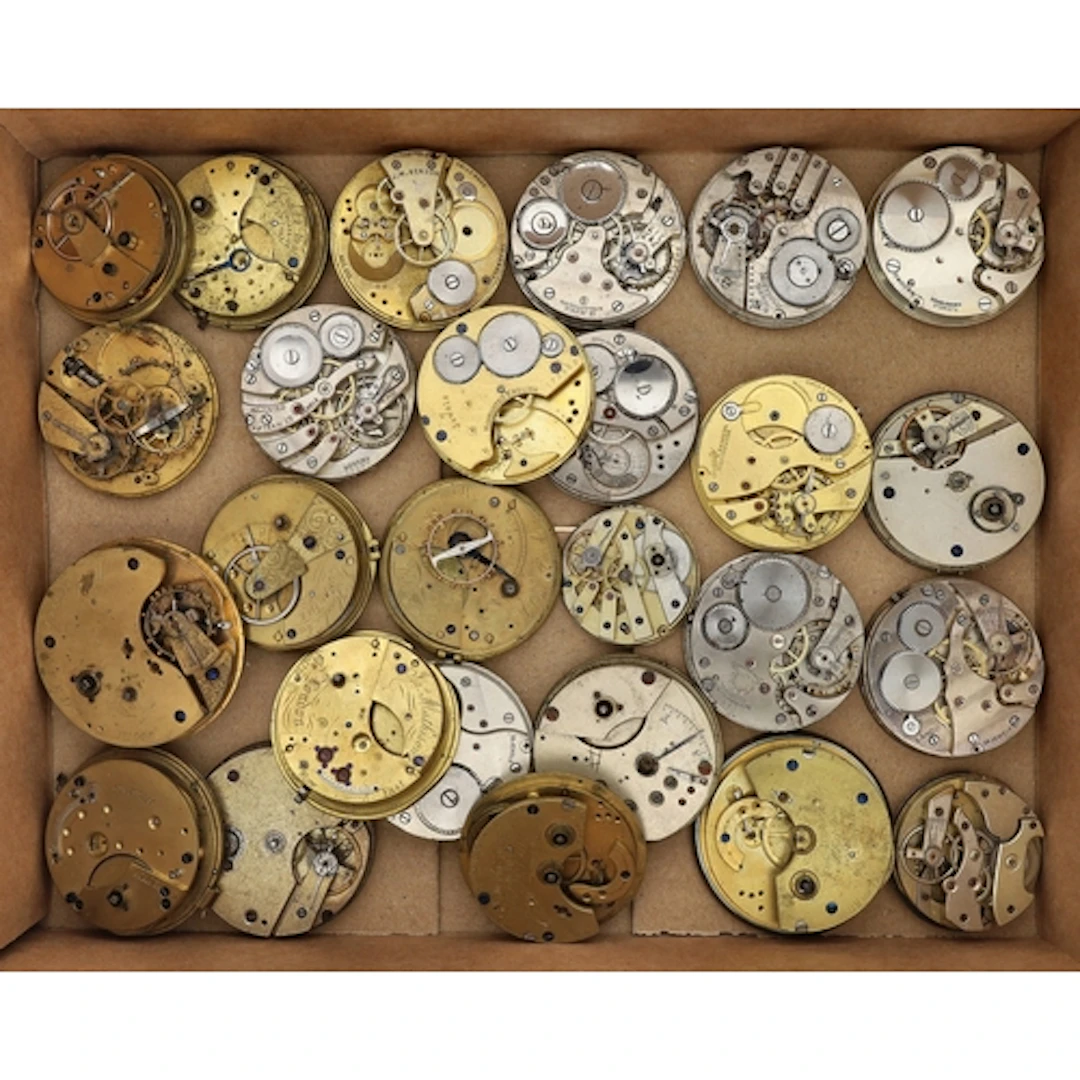 Quantity of assorted pocket watch movements to include Recor...