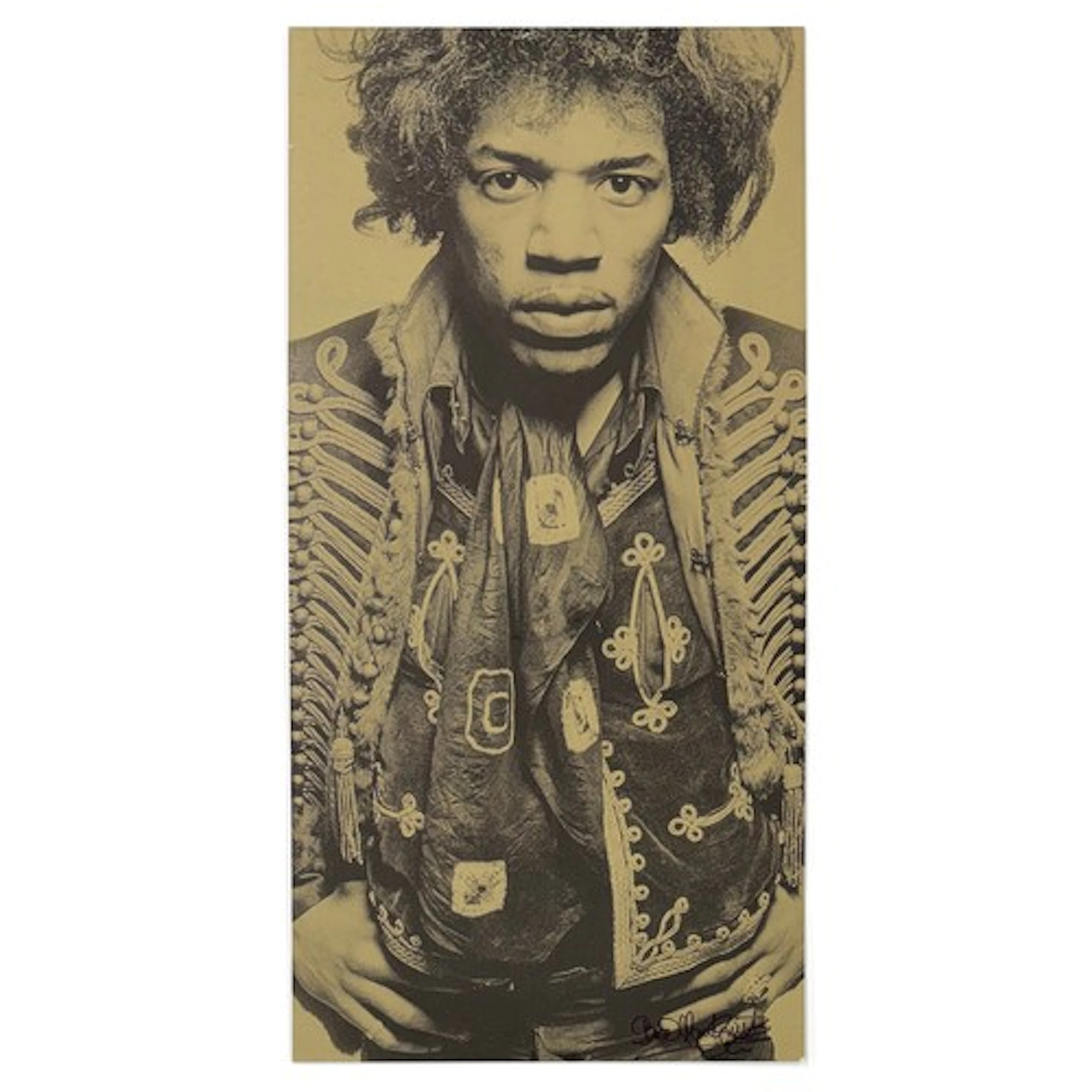 Gered Mankowitz (born 1946) - Jimi Hendrix Black and Gold Cl...