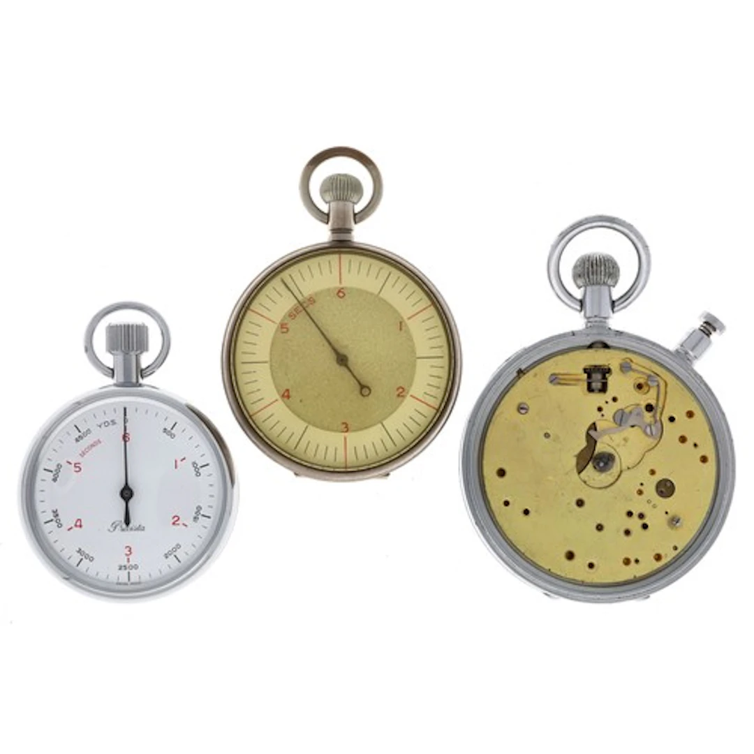Precista Military issue chrome cased pocket stopwatch, signe...