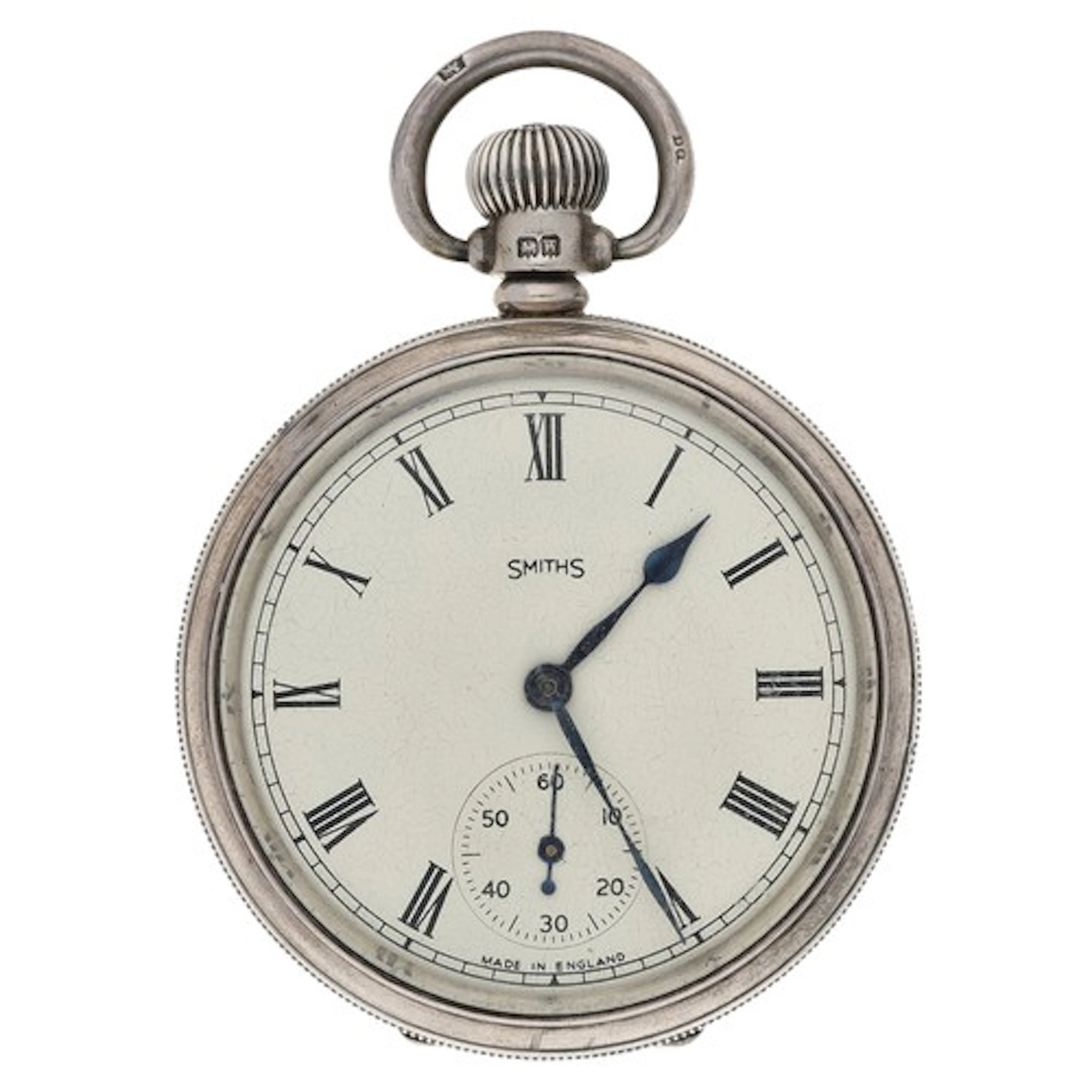 Smiths silver lever pocket watch, Birmingham 1921, unsigned ...