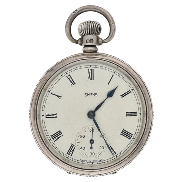 Smiths silver lever pocket watch, Birmingham 1921, unsigned ...