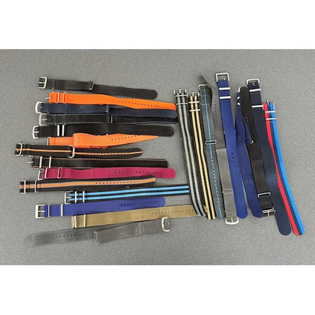 Quantity of NATO style wristwatch straps