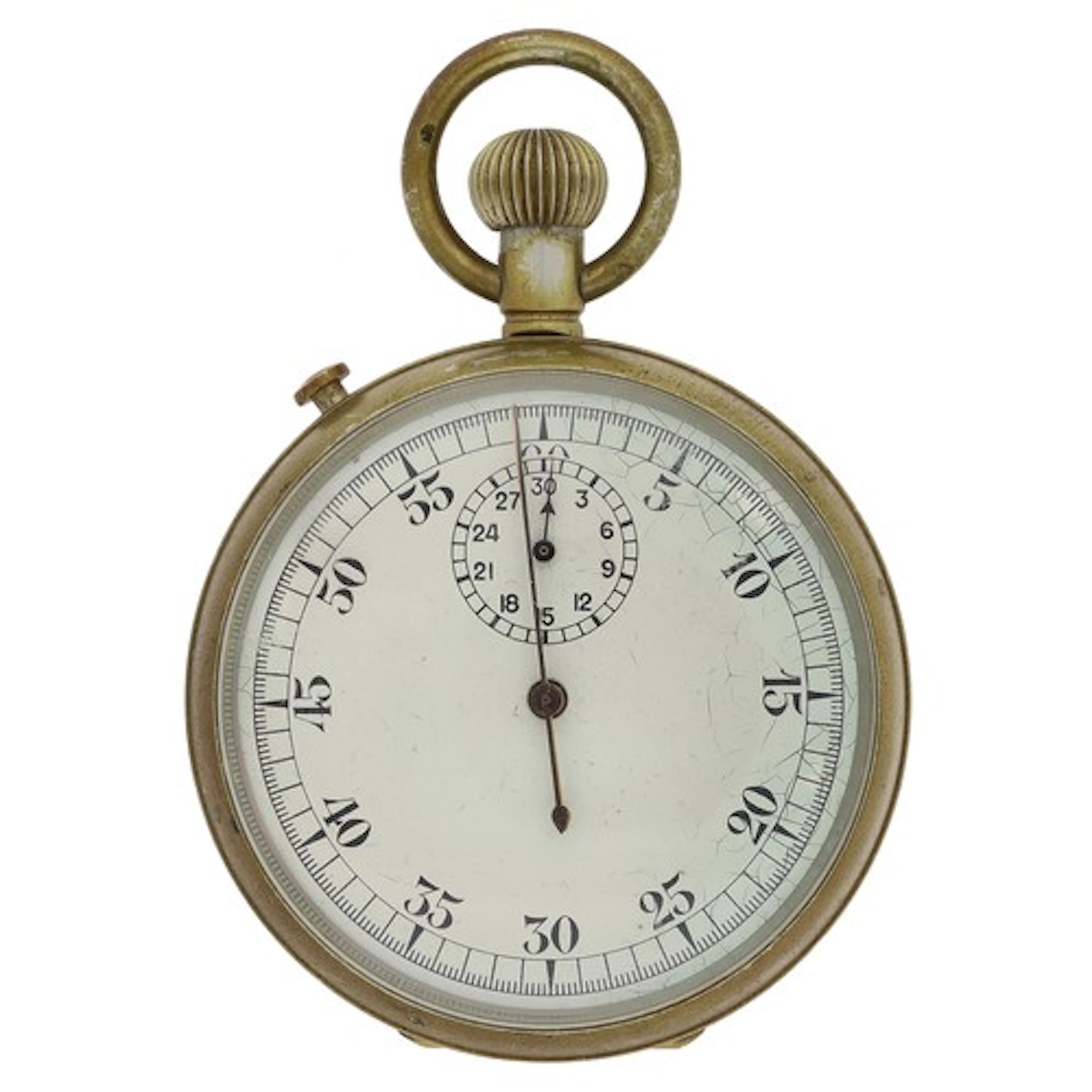 Royal Navy Patt. 4 nickel cased split seconds stopwatch, the...