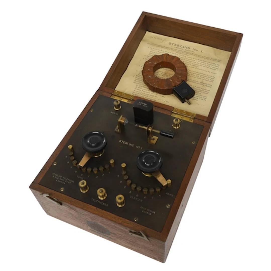 The Sterling No. 1, a British made crystal radio receiver ma...