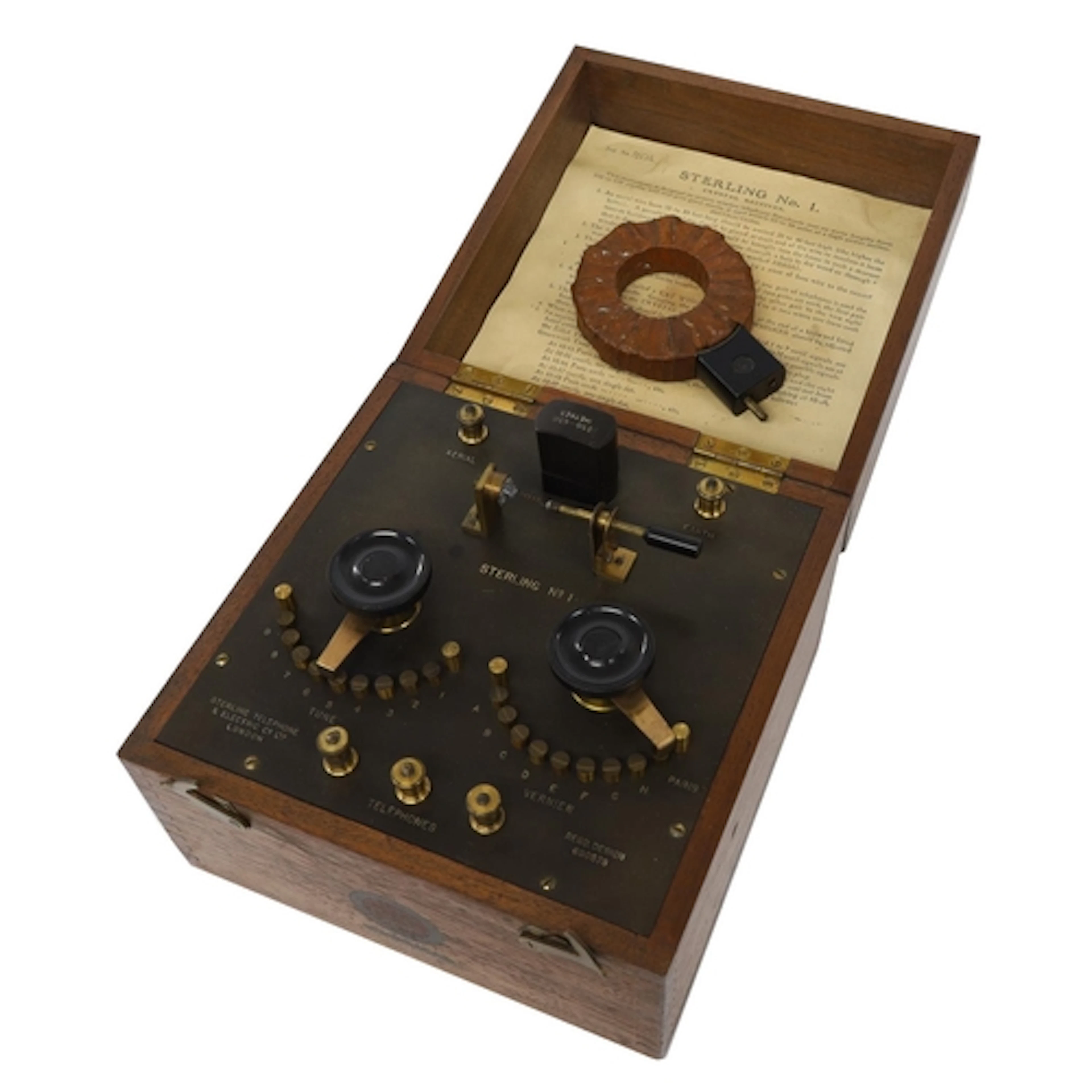 The Sterling No. 1, a British made crystal radio receiver ma...