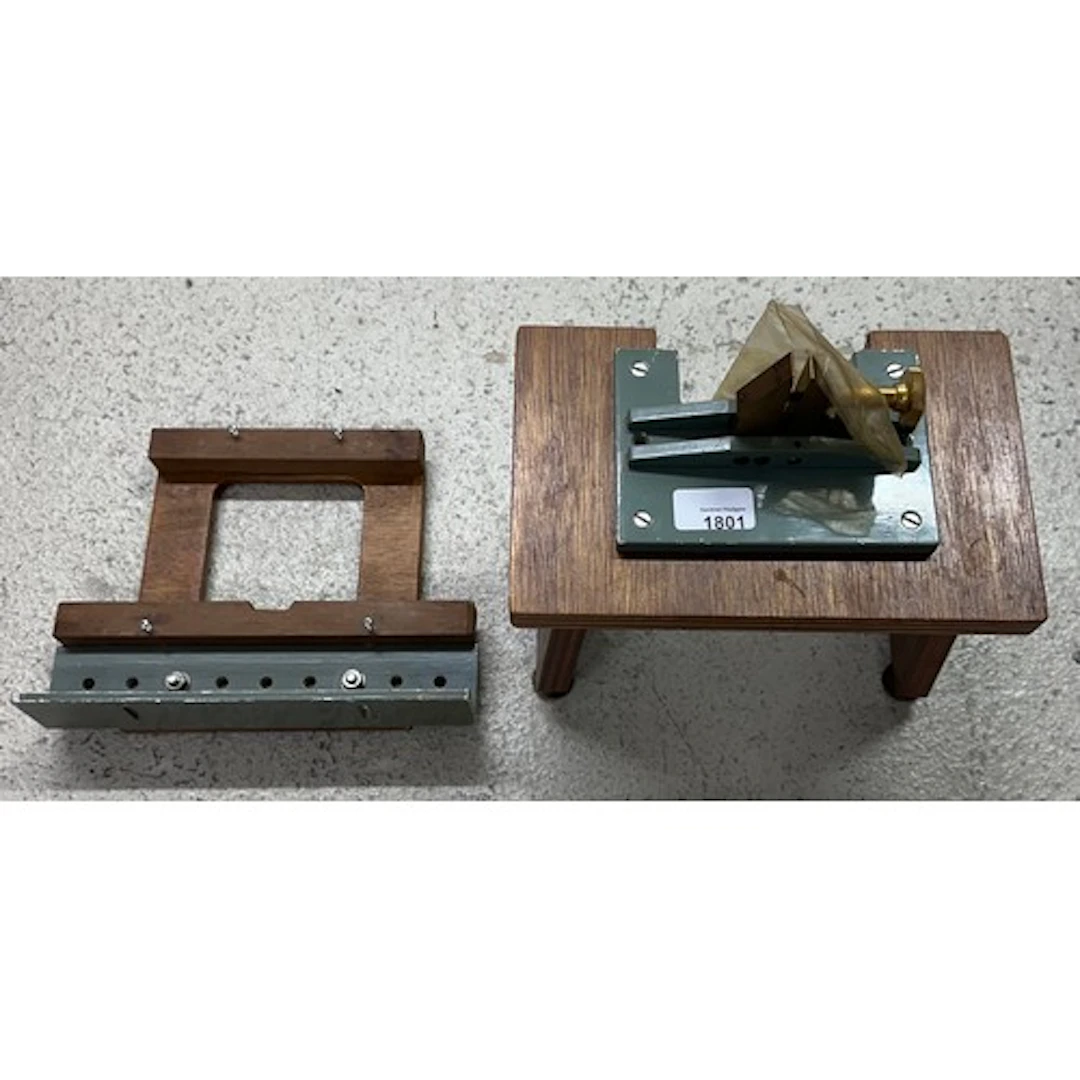 French clock movement test stand and another...