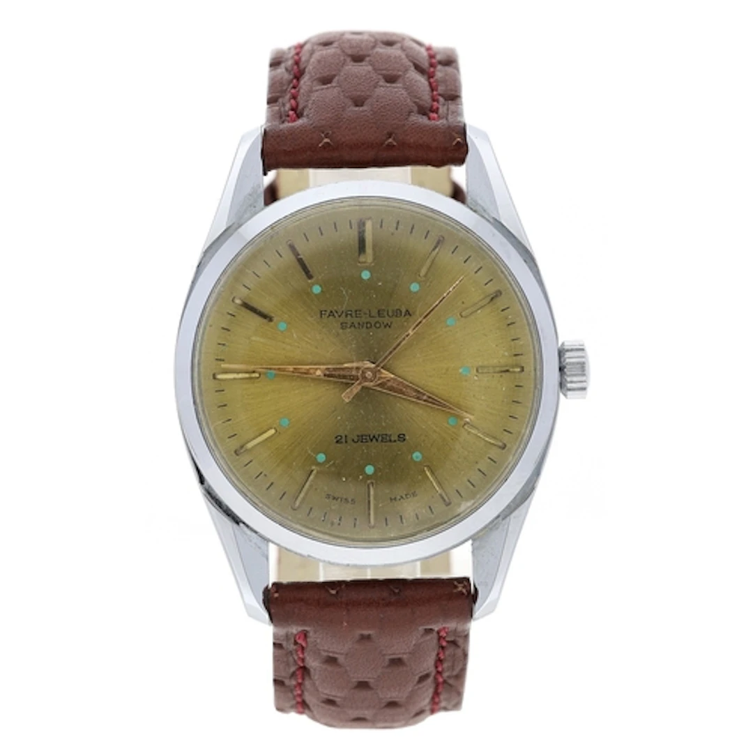 Favre-Leuba Sandow stainless steel gentleman's wristwatch, c...