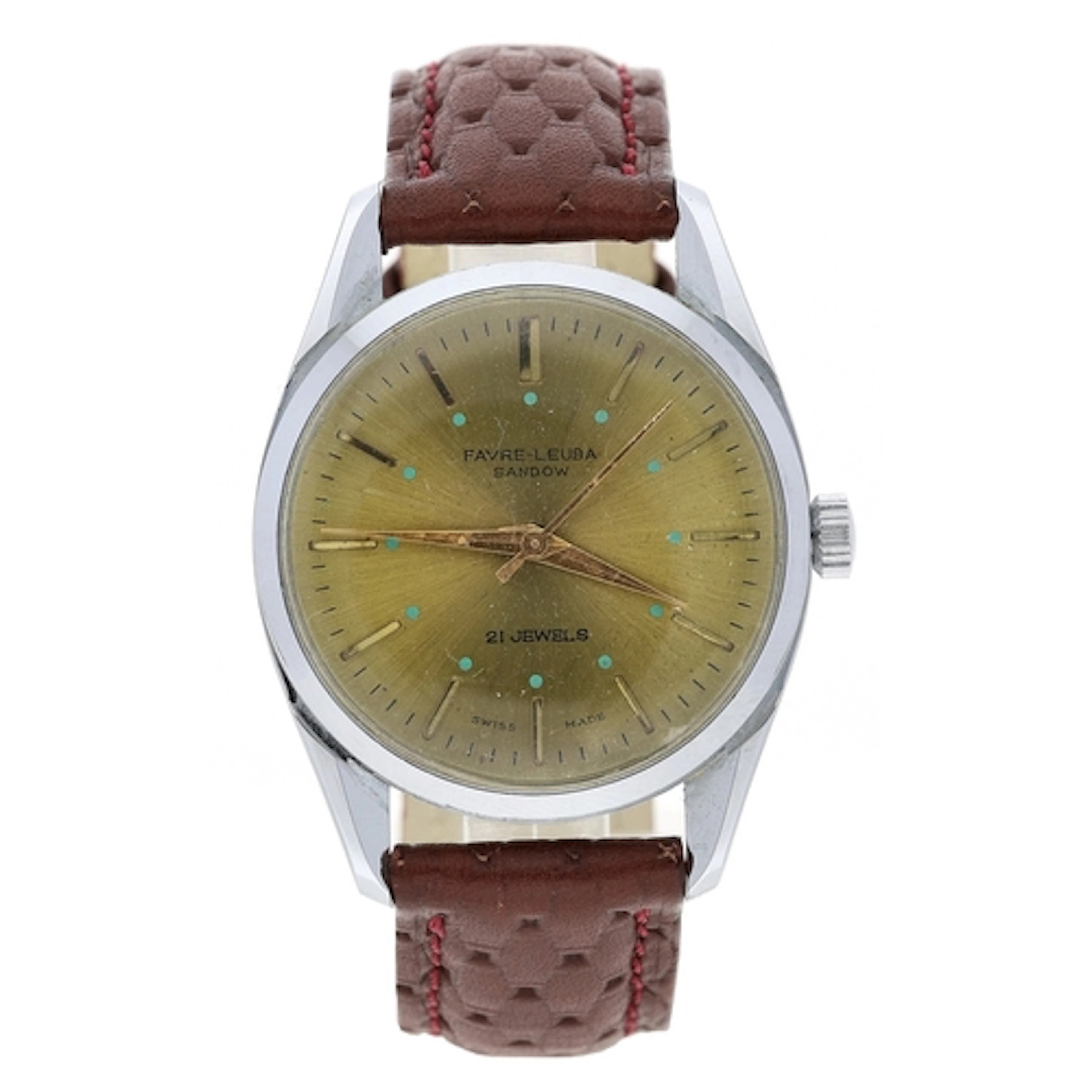 Favre-Leuba Sandow stainless steel gentleman's wristwatch, c...