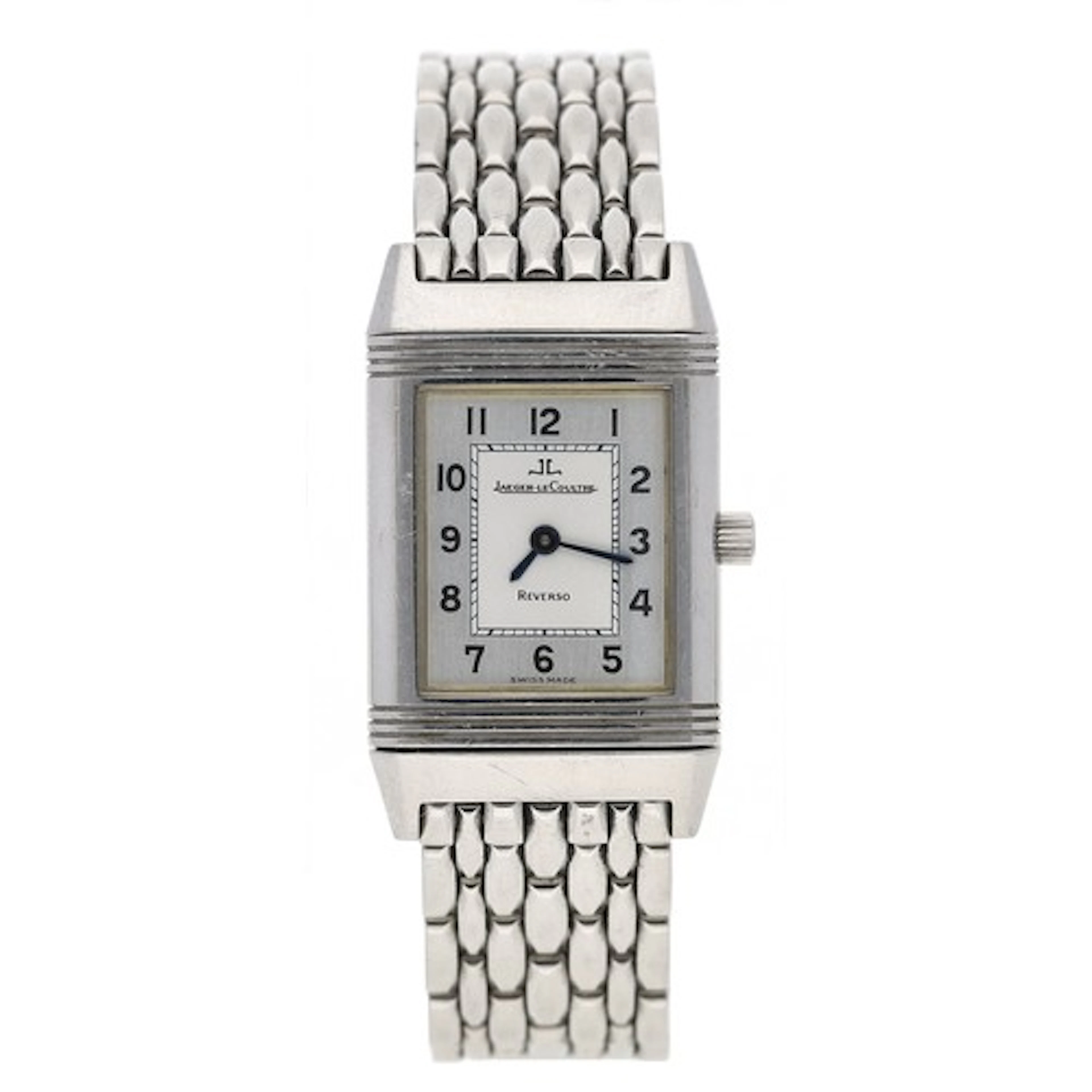 Jaeger-LeCoultre Reverso stainless steel lady's wristwatch, ...