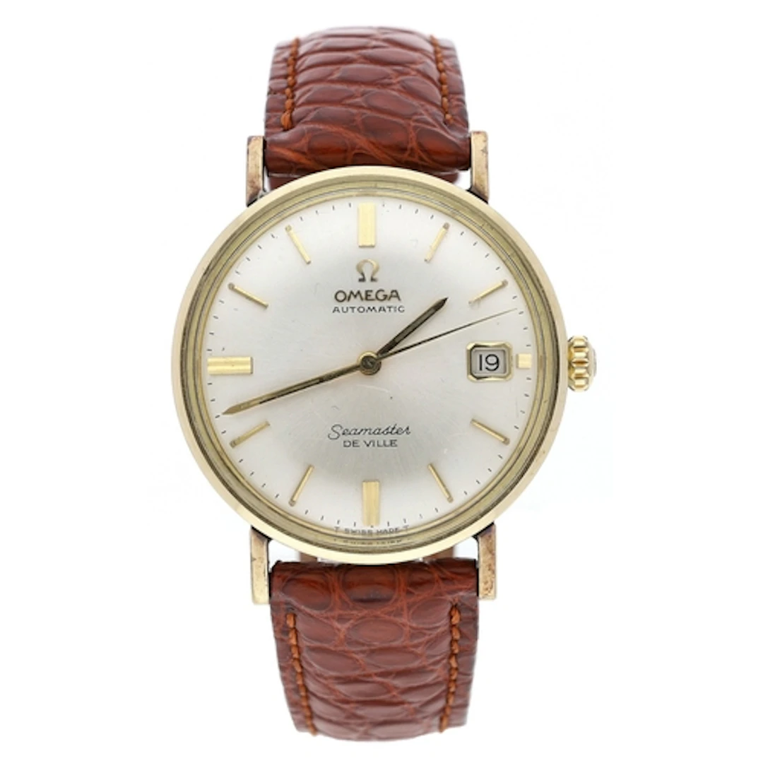 Omega Seamaster De Ville gold plated and stainless steel gen...