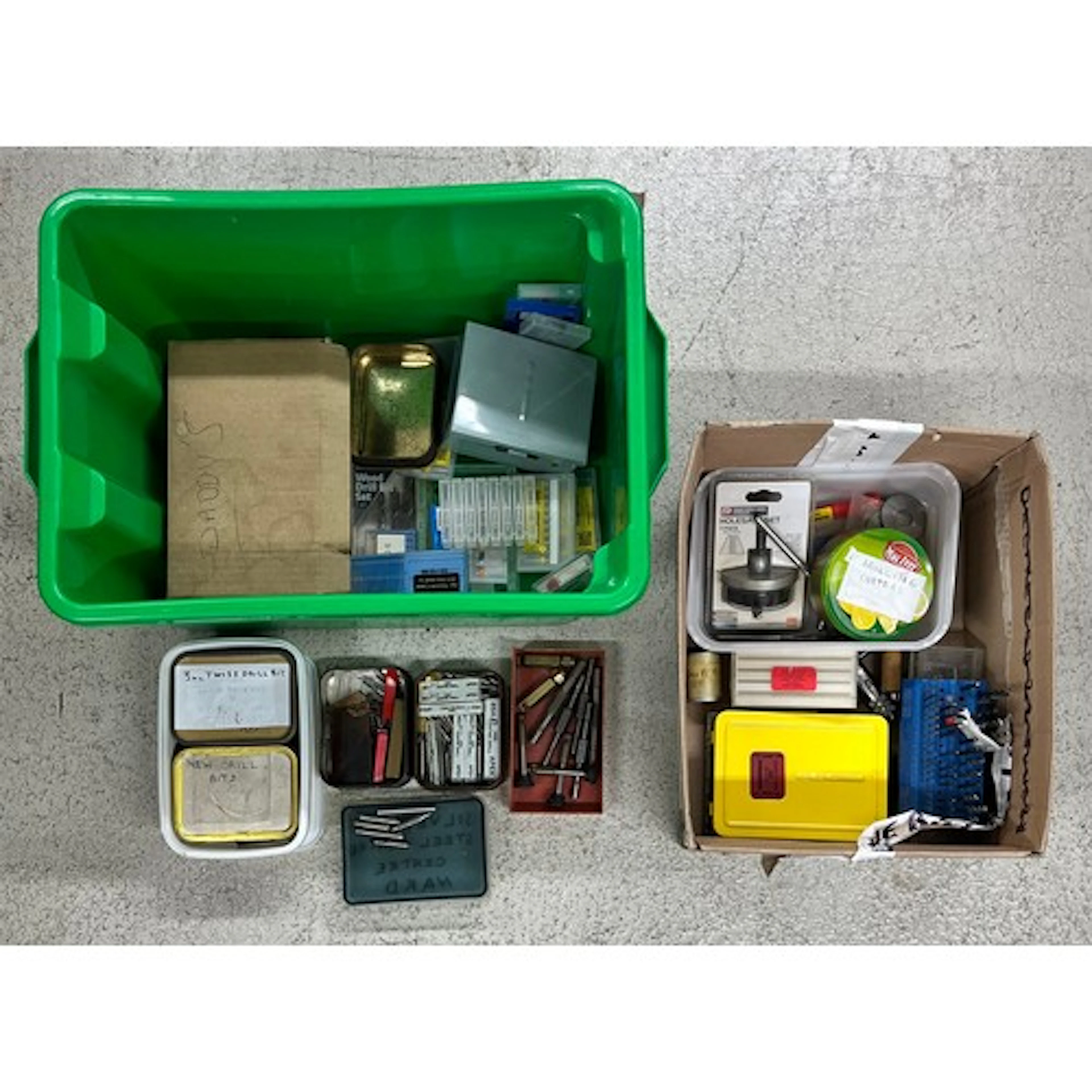 Quantity of assorted drill bits and small drills etc...
