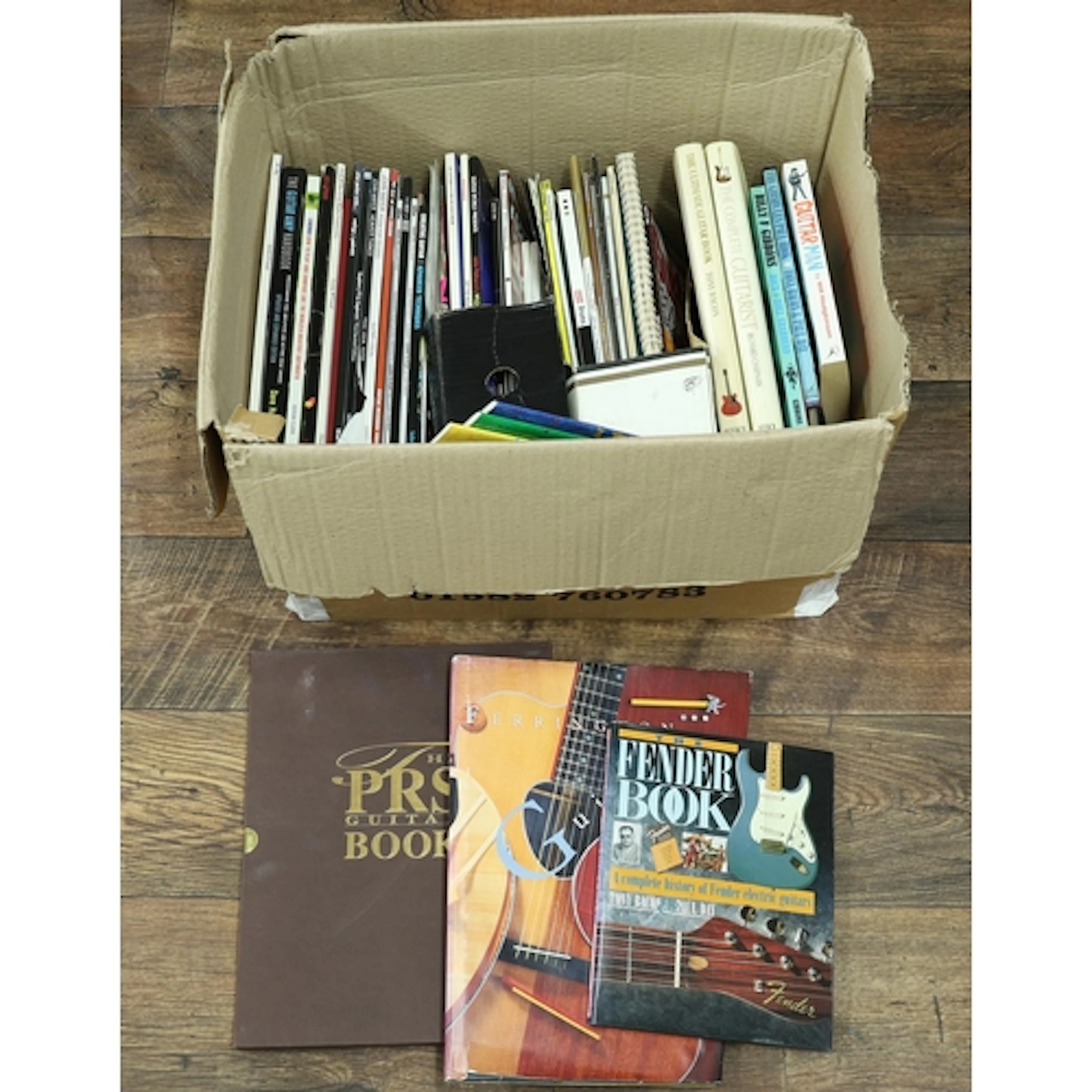 Selection of good guitar reference books to include Dave Bur...