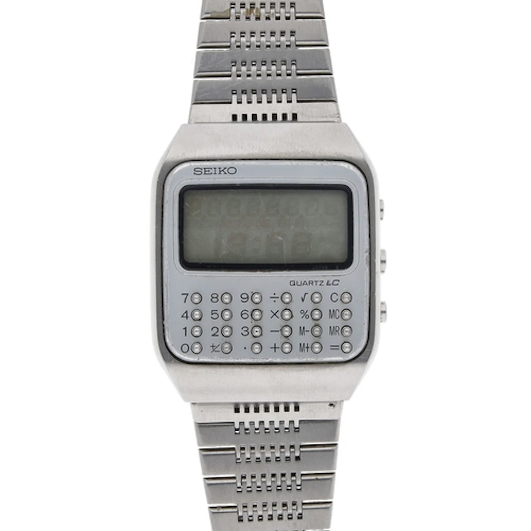 Seiko Quartz LC Calculator digital LCD gentleman's wristwatc...