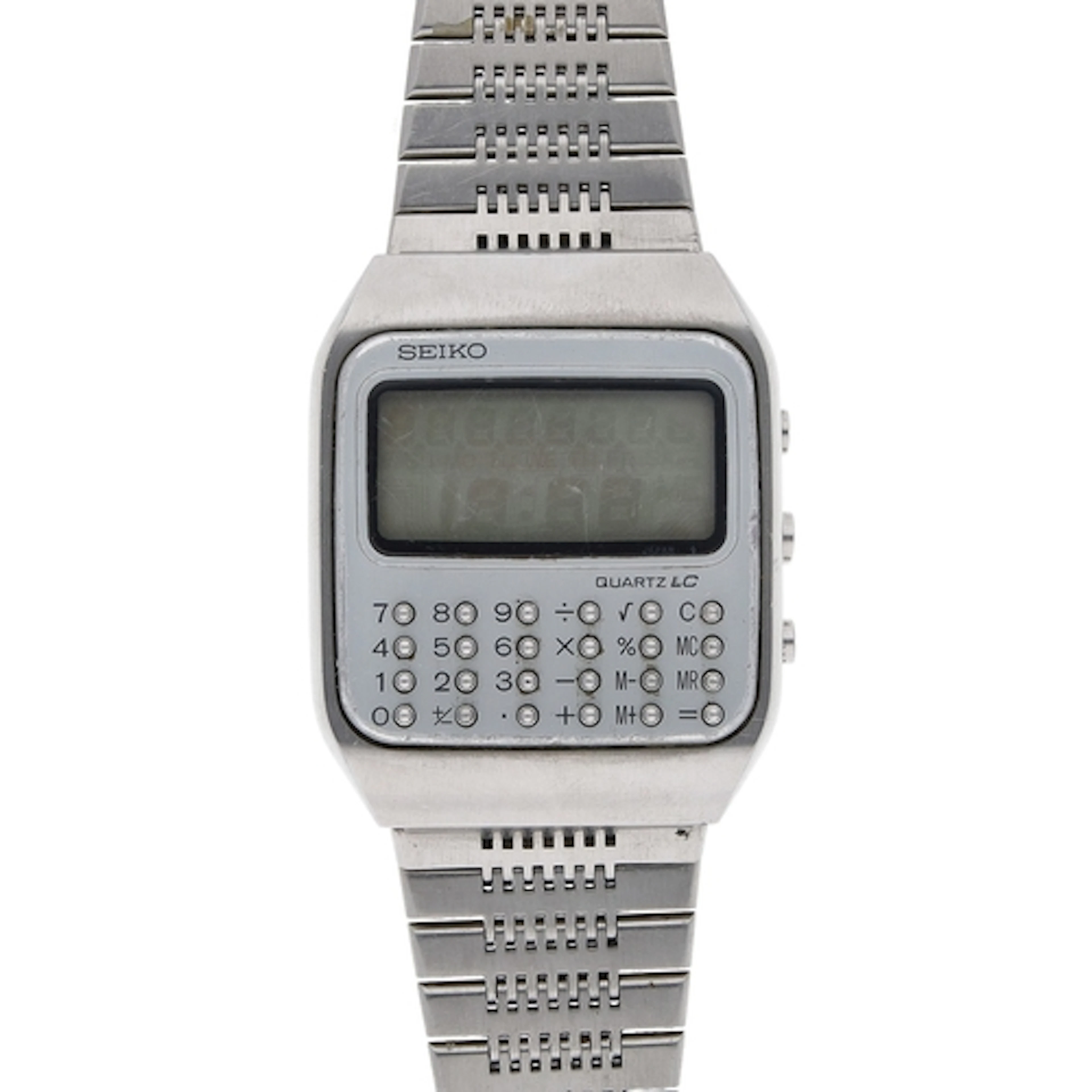 Seiko Quartz LC Calculator digital LCD gentleman's wristwatc...