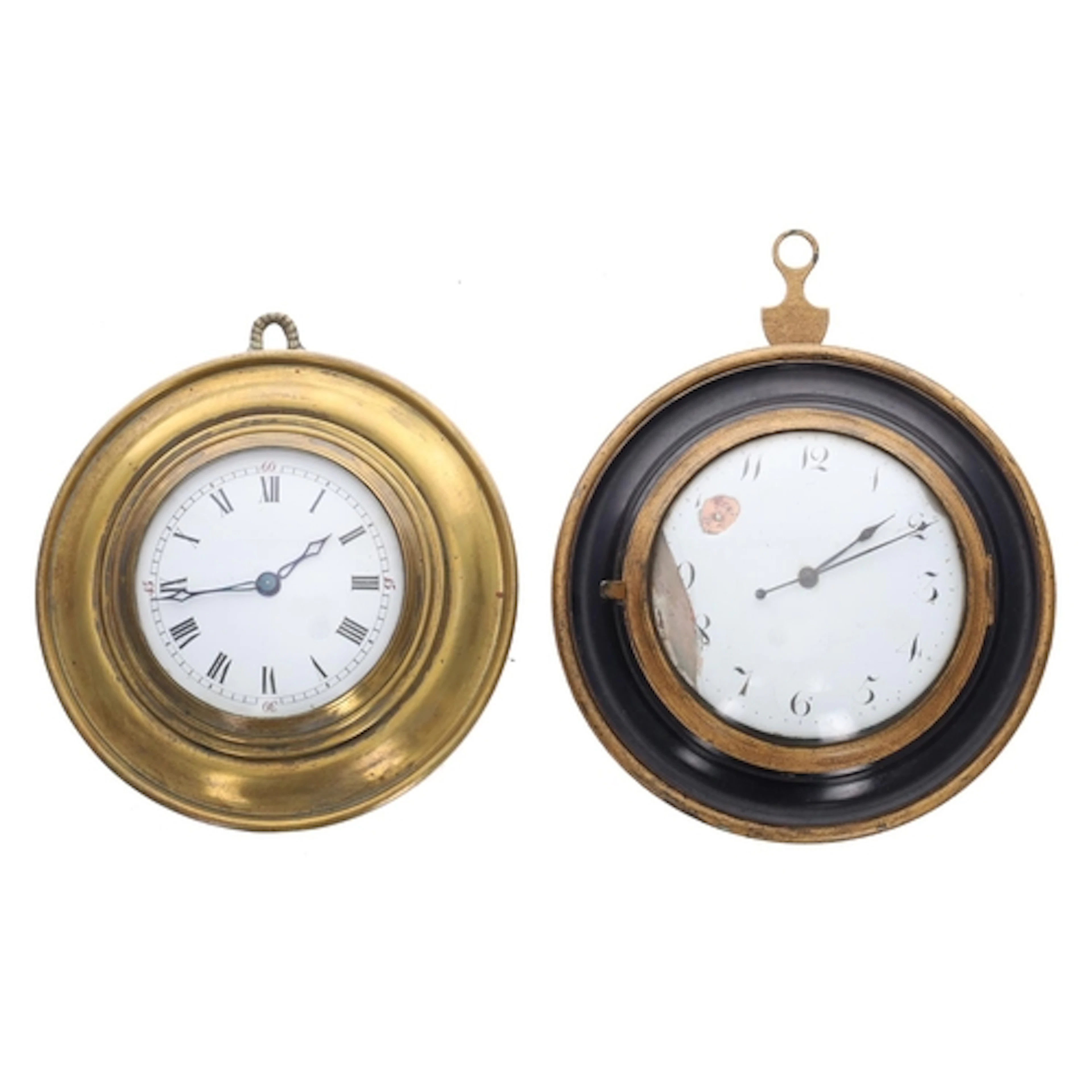 Interesting sedan clock timepiece, inset with an early Dutch...