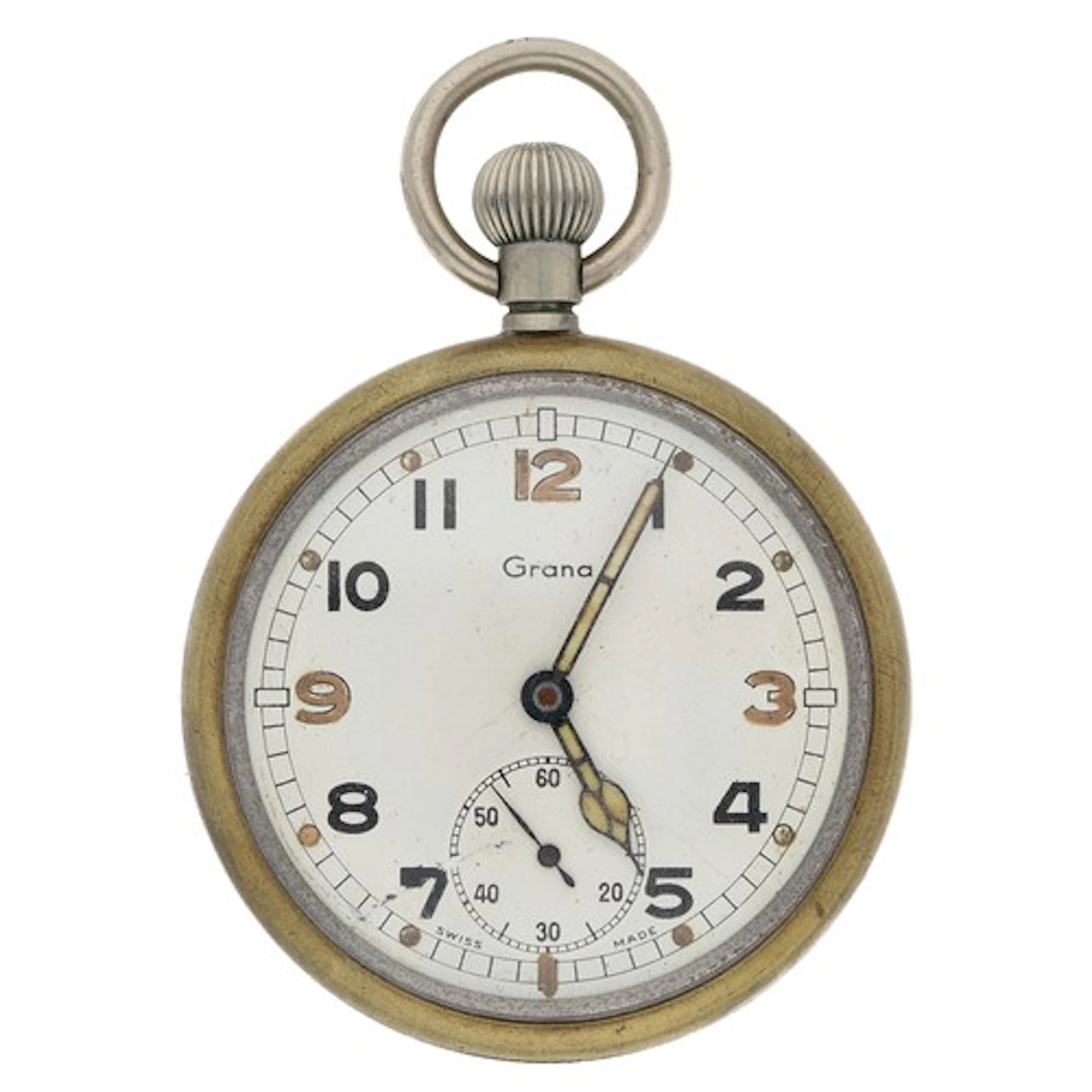 Grana WWII British Military Army issue nickel cased lever po...