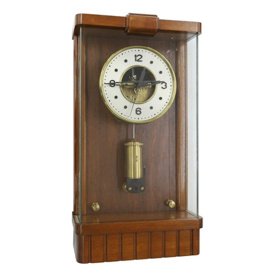 Rare electromagnetic regulator wall clock by the École d'Hor...