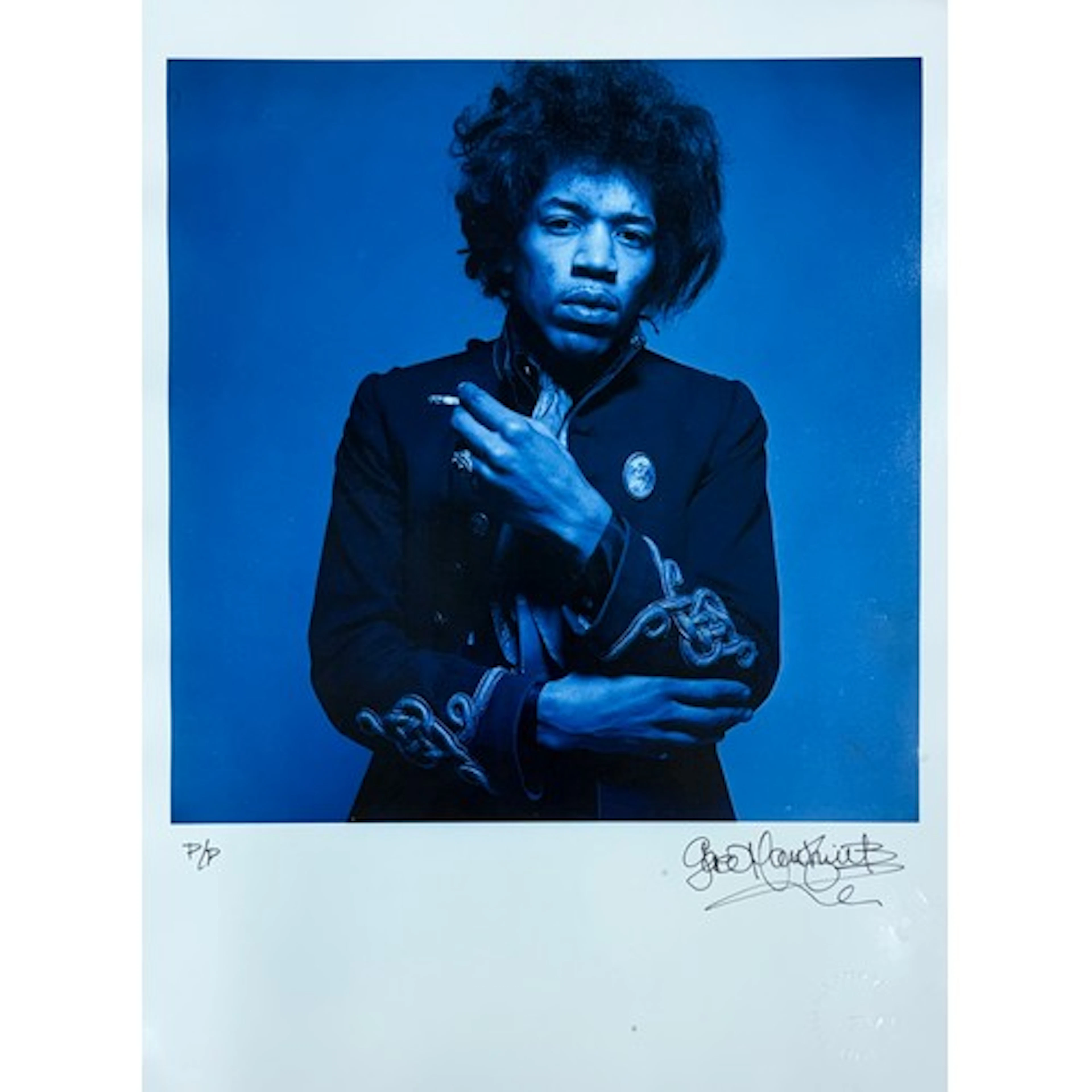Gered Mankowitz (born 1946) - Jimi Hendrix Blue Smoke, Mason...