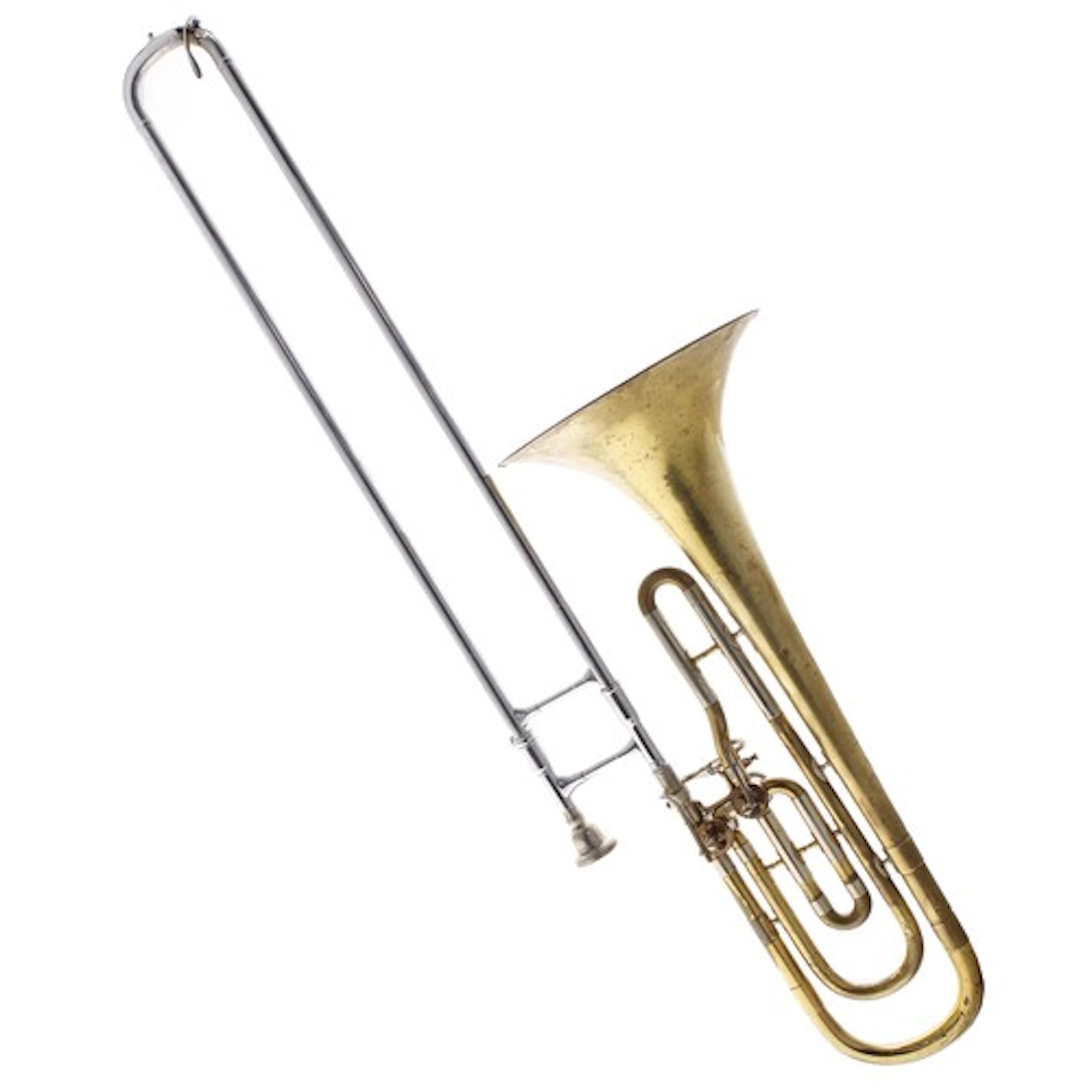 Valve/slide trombone, having two rotary valves (later slide)...