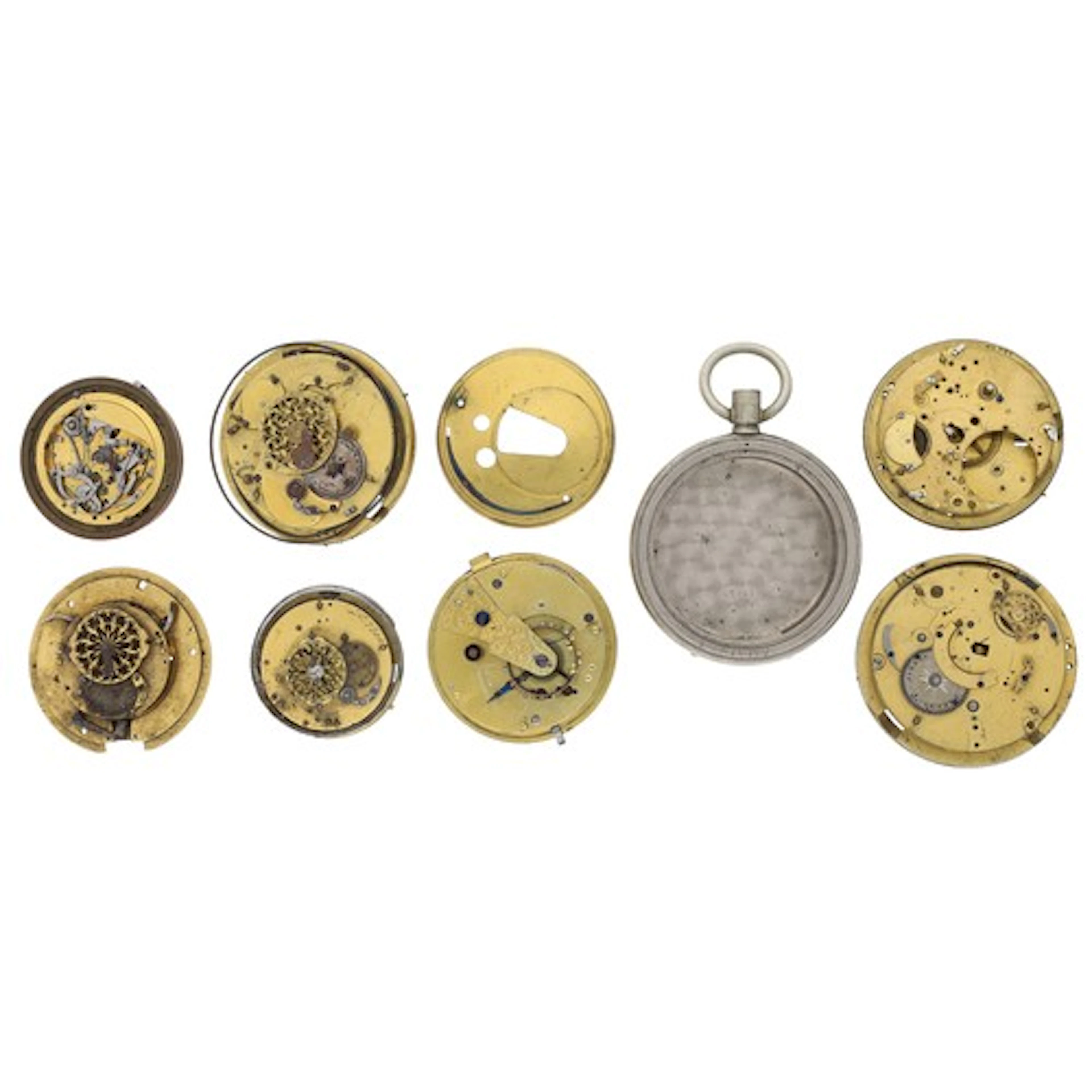 Quantity of pocket watch movements for repair/spares to incl...