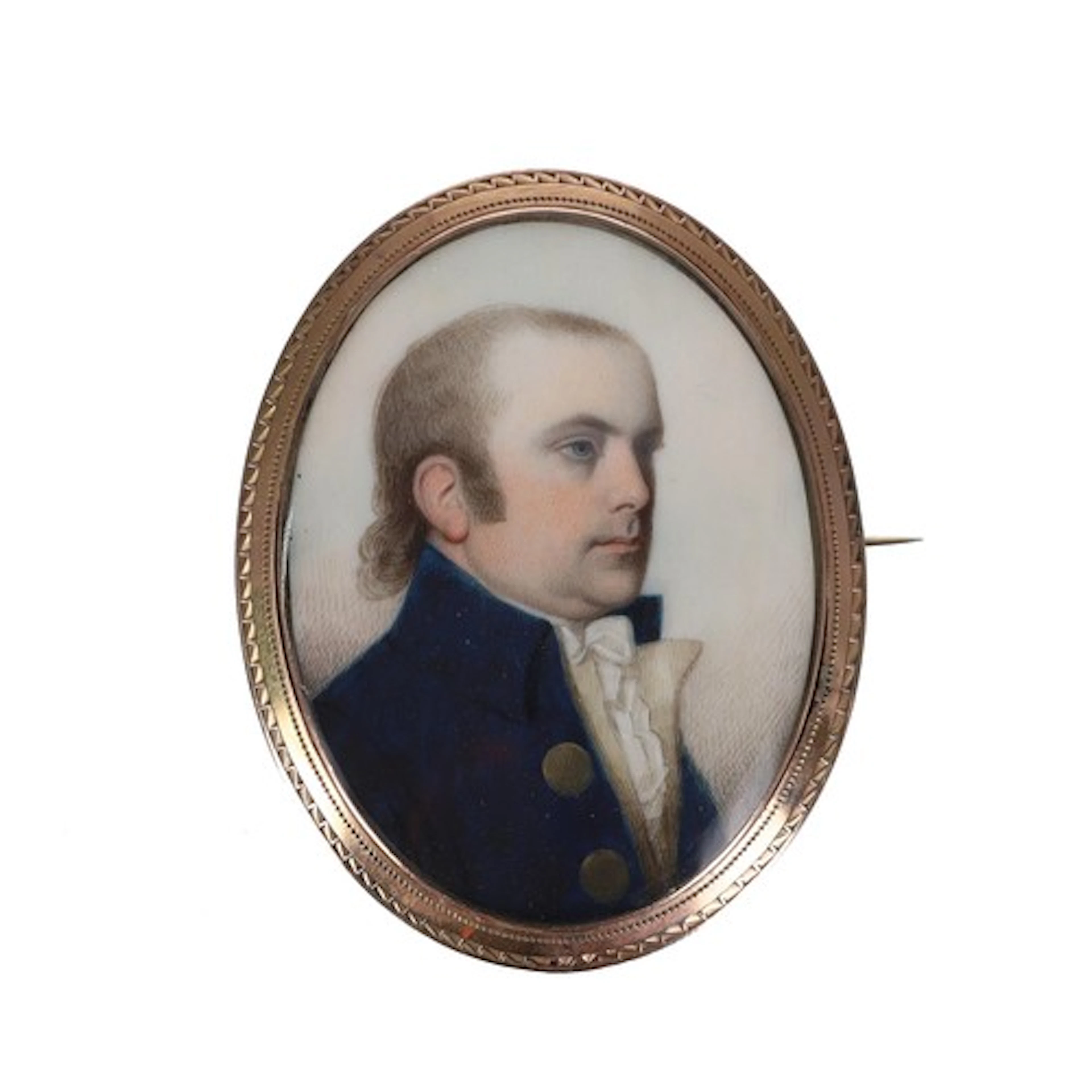 English school (18th/19th century) - Portrait Miniature of a...