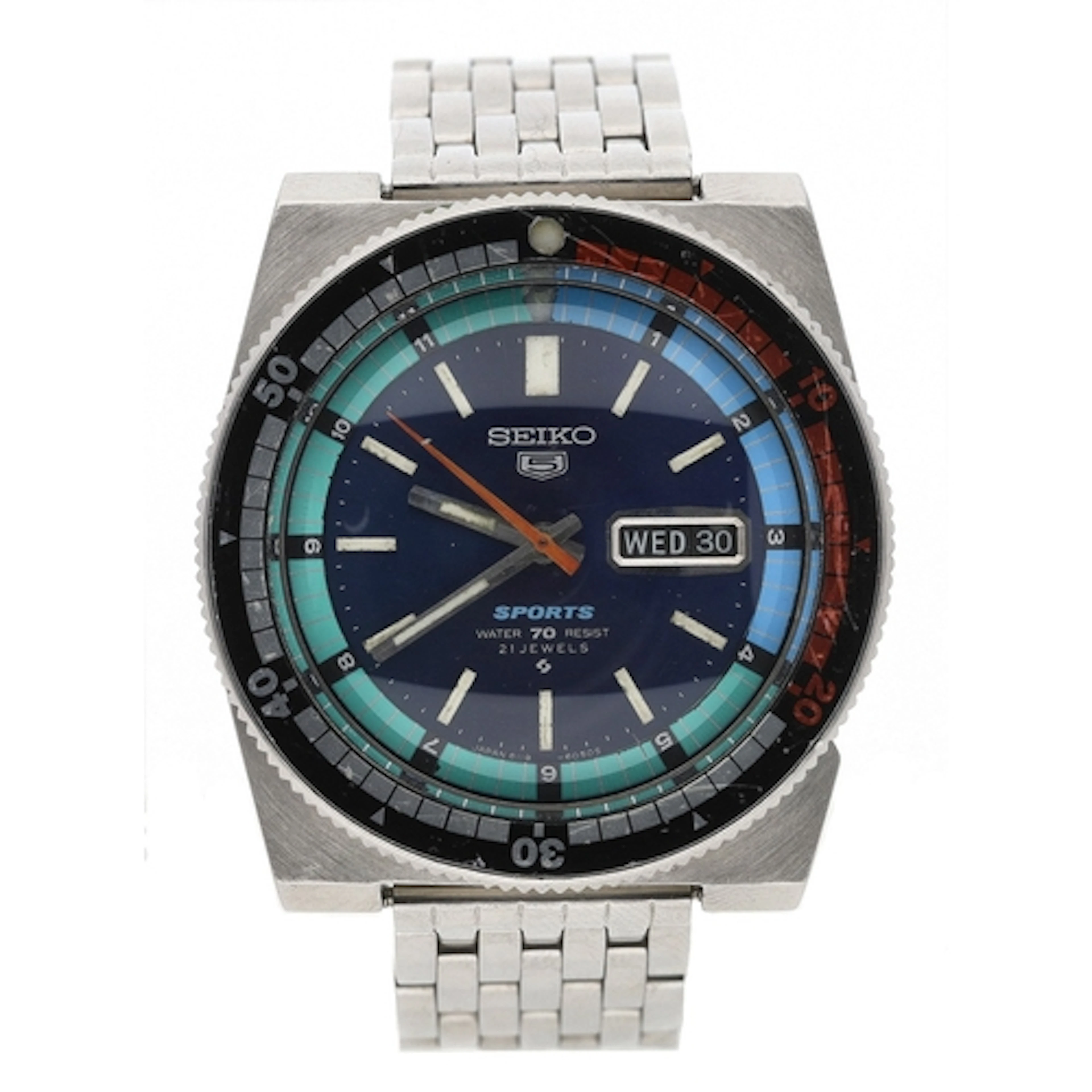 Seiko 5 Sports Diver 'Regatta Timer' automatic stainless ste...