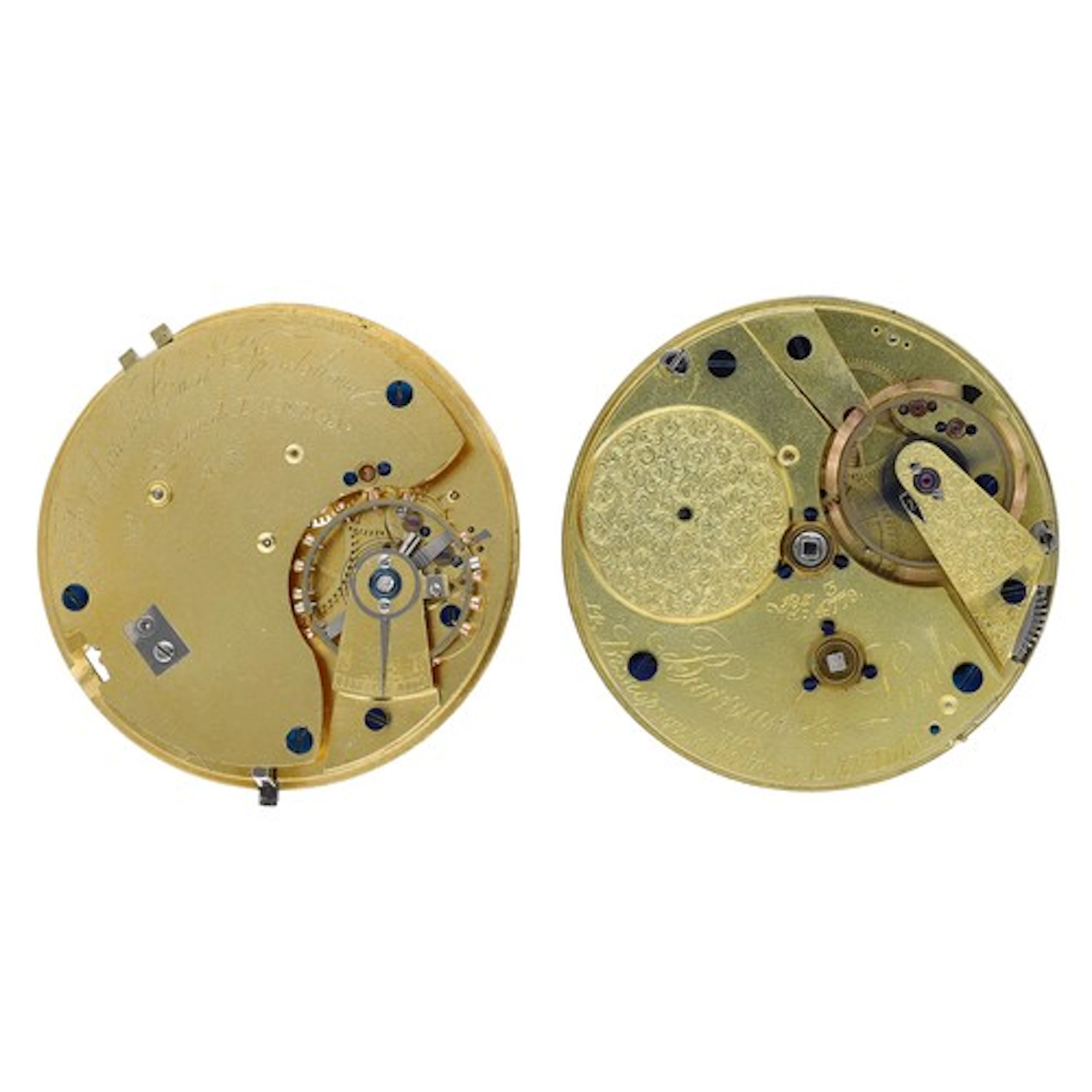 Barraud & Lunds, London - fusee lever pocket watch movem...