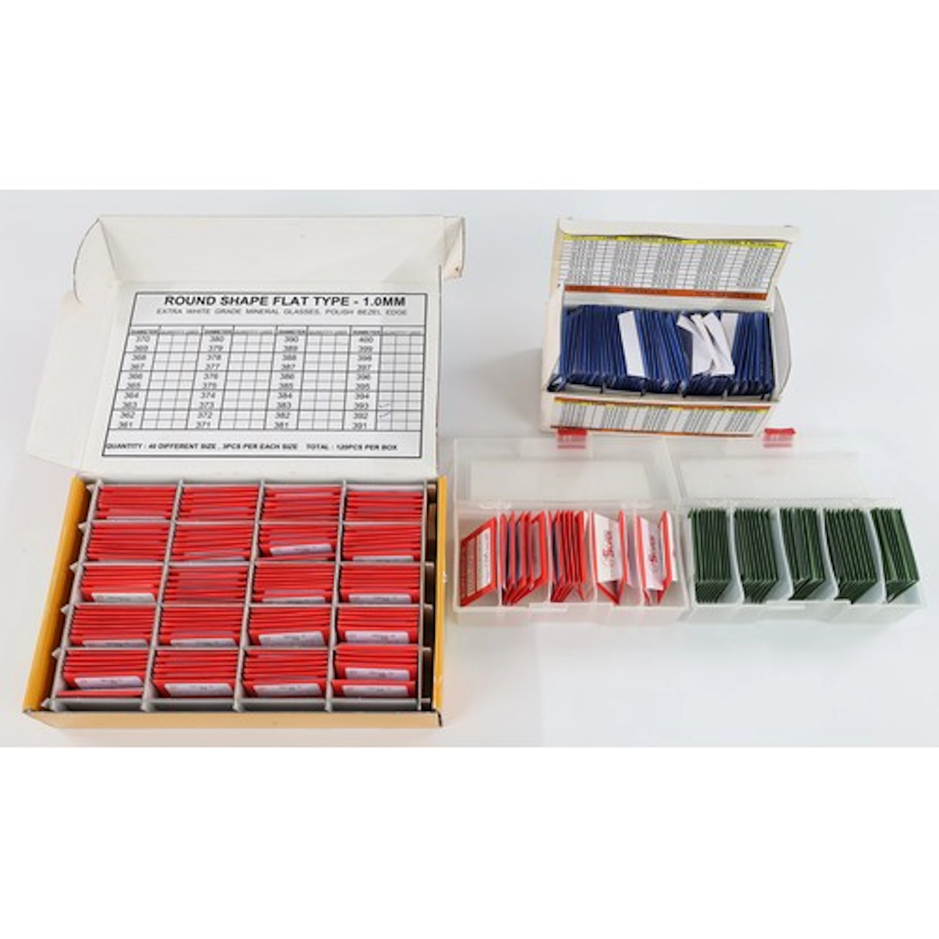 Superparts Watch Parts Kit - round shape flat type mineral g...