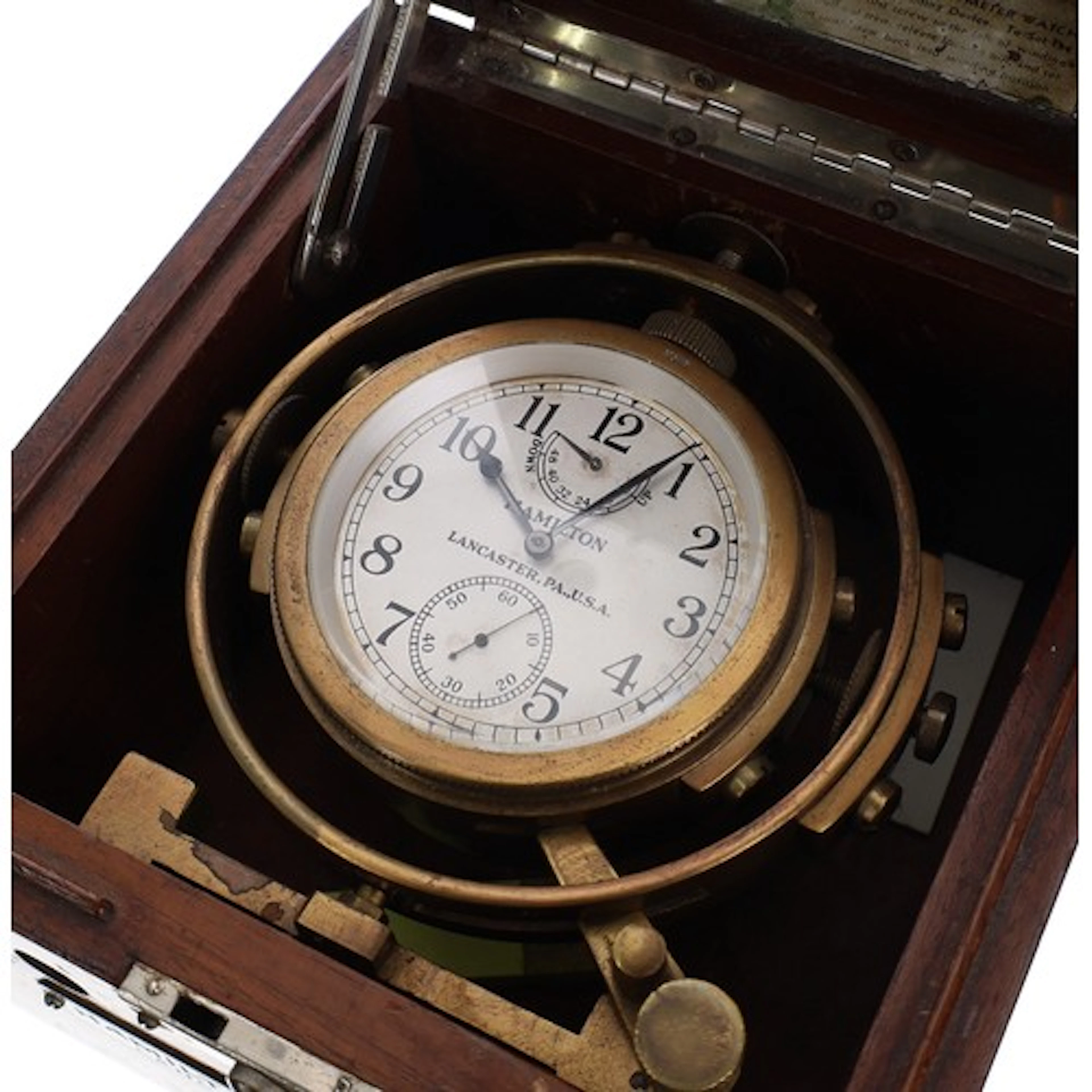 Hamilton Watch Co. U.S. Navy 'Model 22' two-day marine chron...