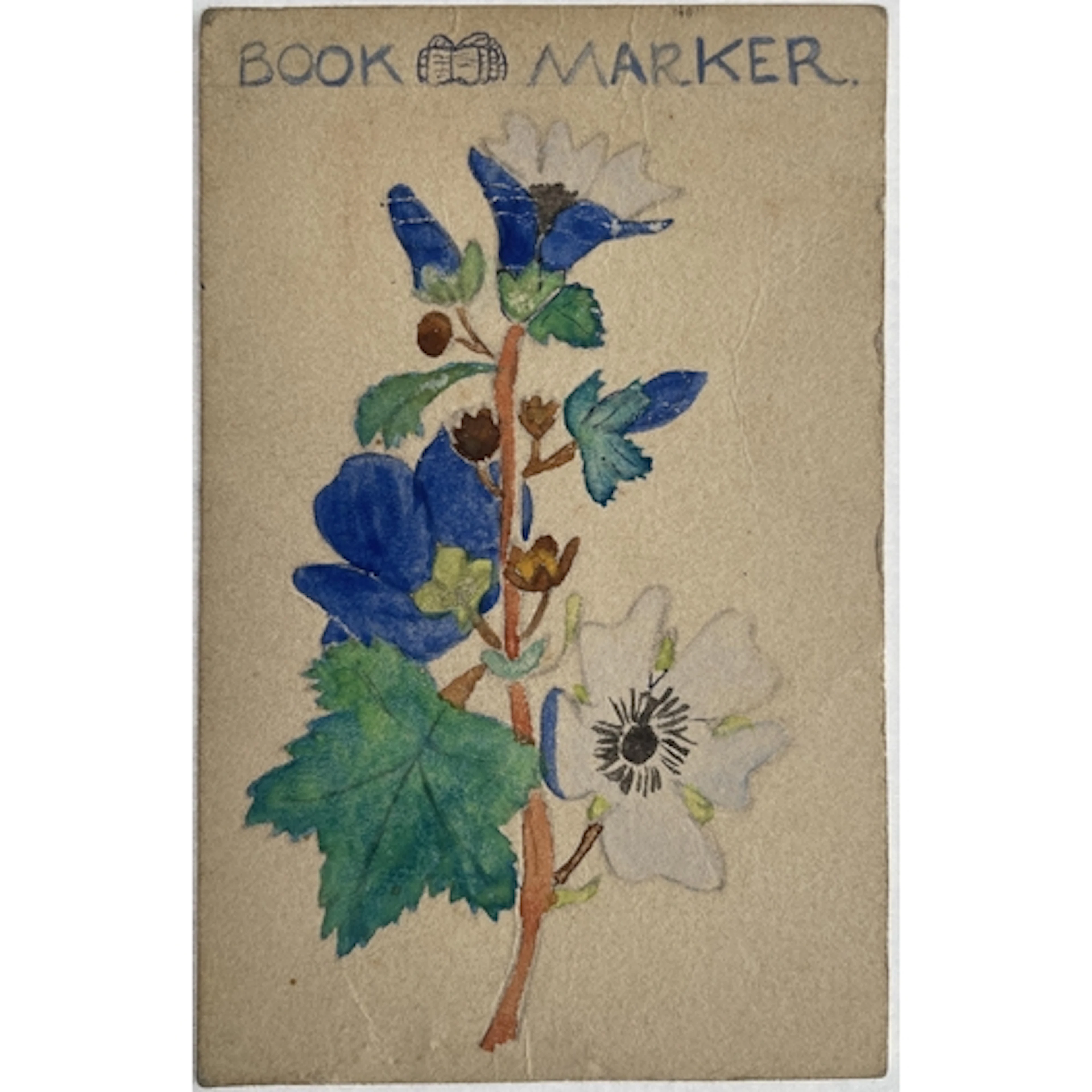 Jacqueline du Pré - a hand drawn and painted book mark, Happ...