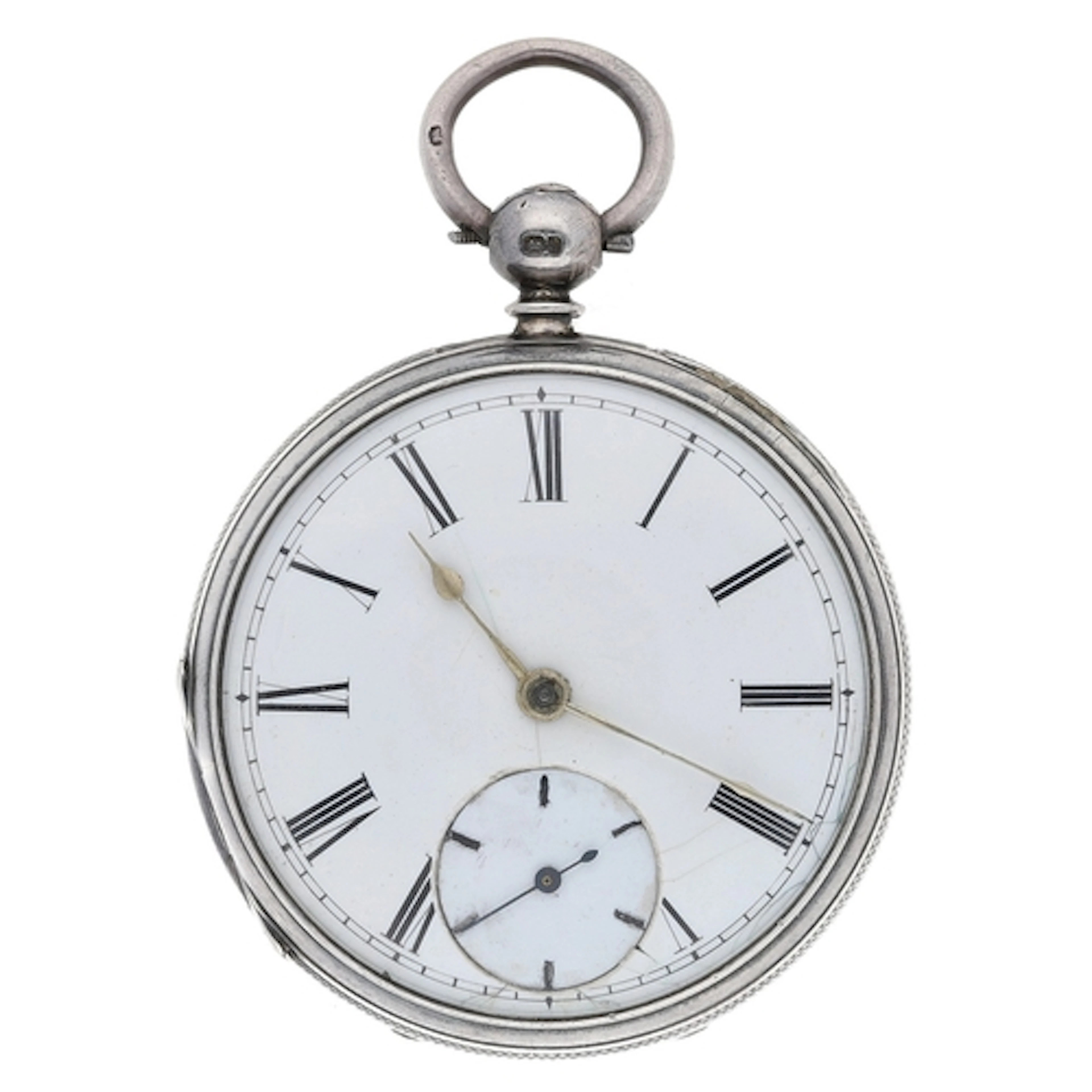 Victorian silver fusee lever pocket watch, Chester 1872, uns...