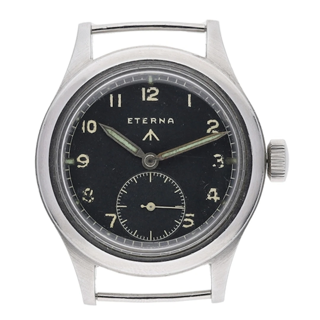 Eterna British Military 'Dirty Dozen' stainless steel gentle...