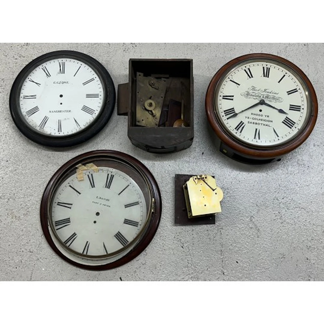 T.W. Elliott Limited single chain fusee wall dial clock move...