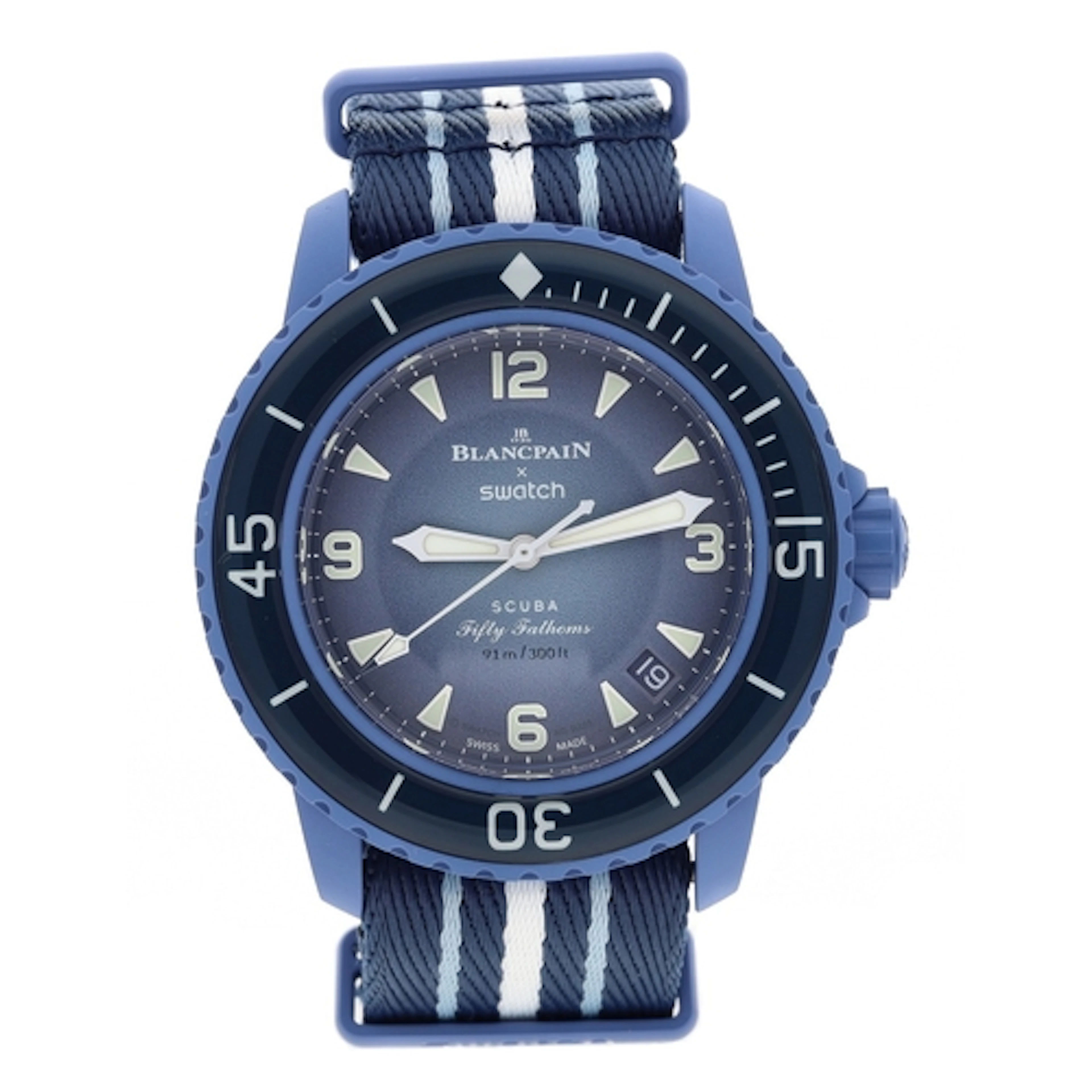 Blancpain X Swatch Bioceramic Scuba Fifty Fathoms Collection...