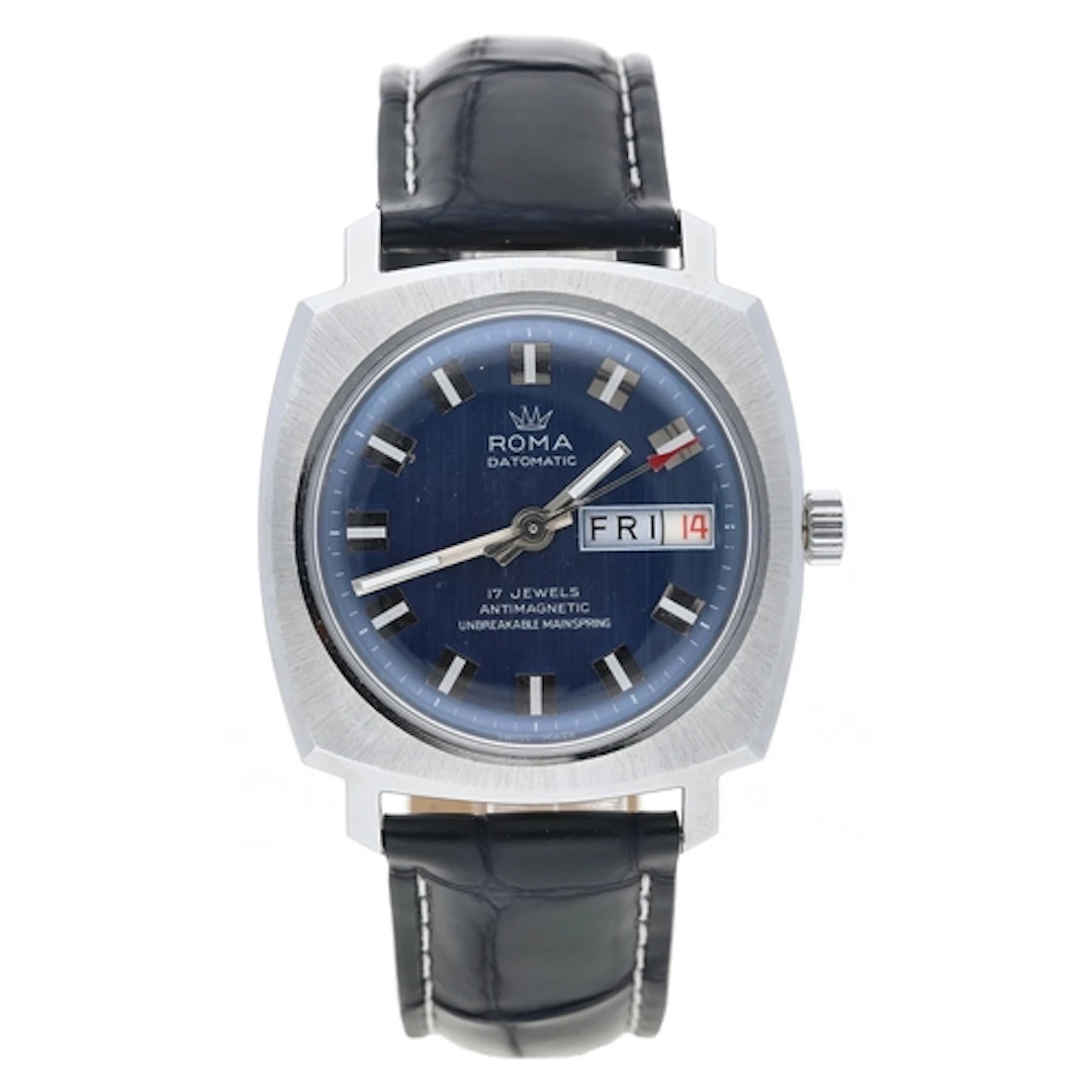 Roma Datomatic automatic squared cased gentleman's wristwatc...