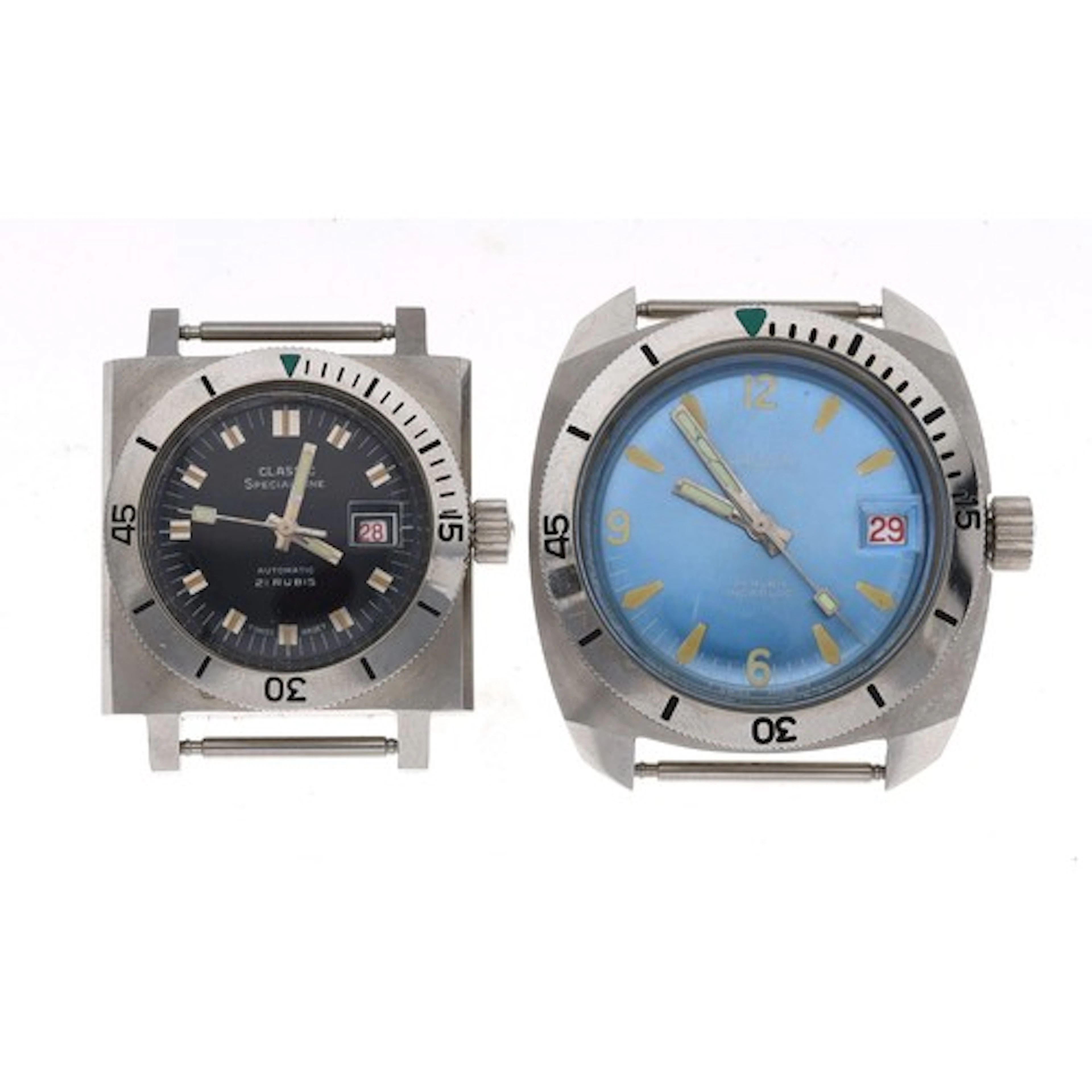 Classic Special Line automatic square cased stainless steel ...