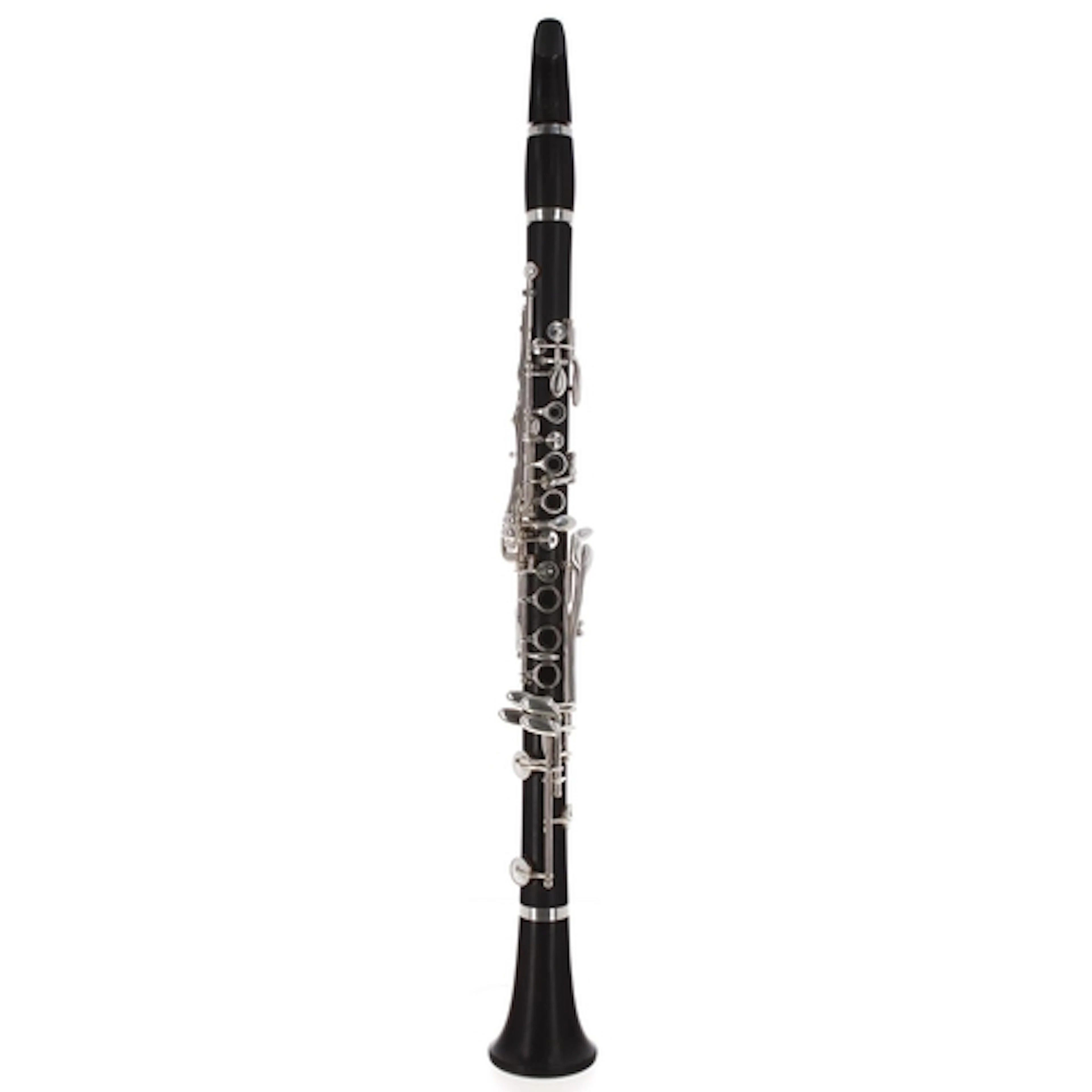 Boosey & Hawkes blackwood Bb clarinet, having silver pla...